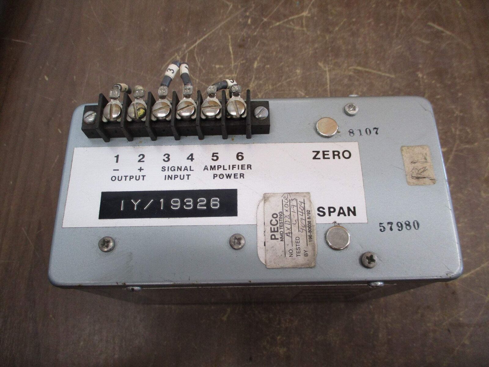 GE Process Control Current Transducer 50-472201THHH3 Input: 0-5A 60Hz Used