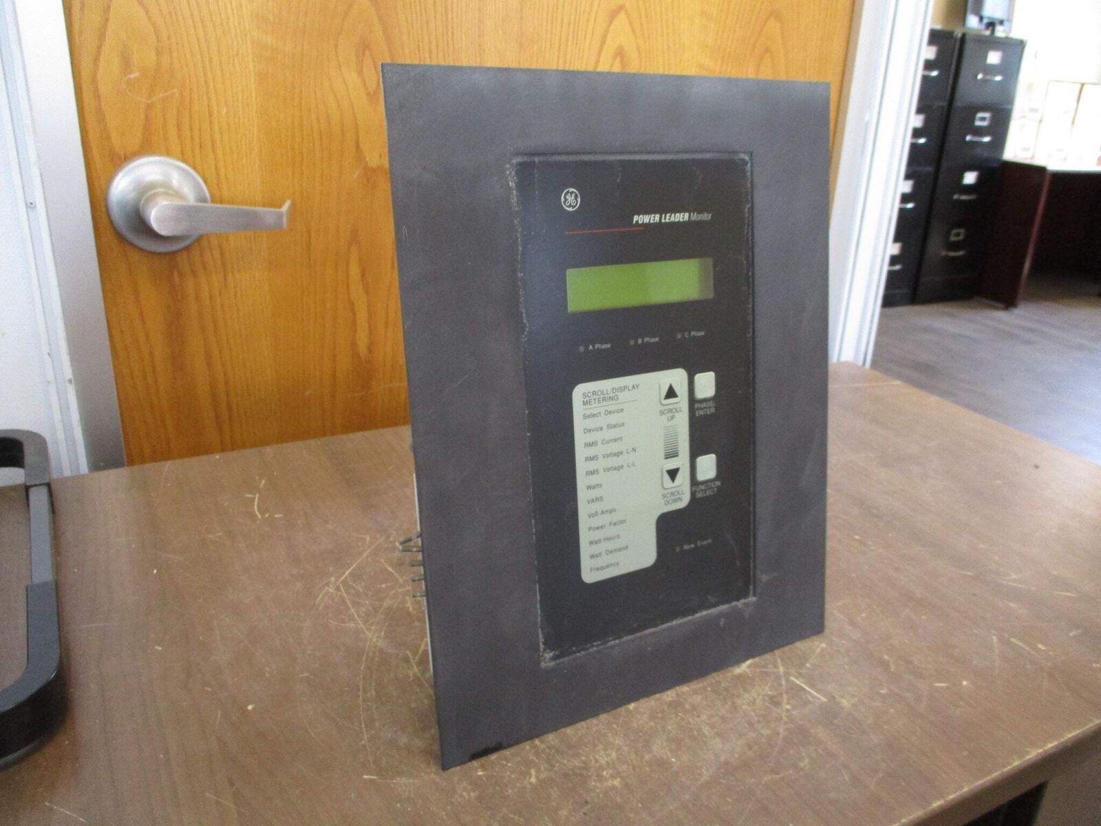 GE Power Leader Monitor TMONG01 90-250VAC 100-250VDC Used