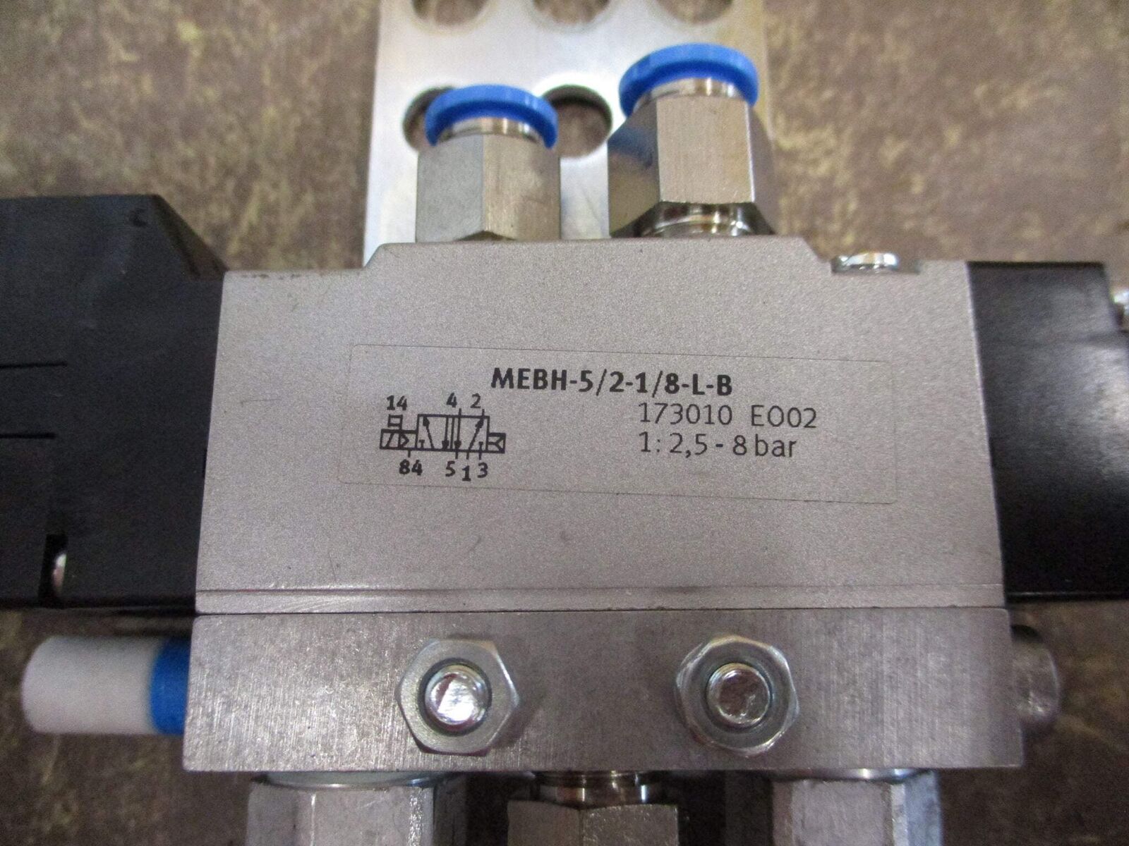 Festo Solenoid Valve MEBH-5/2-1/8-L-B 2.5-8 bar *No Box* New Surplus