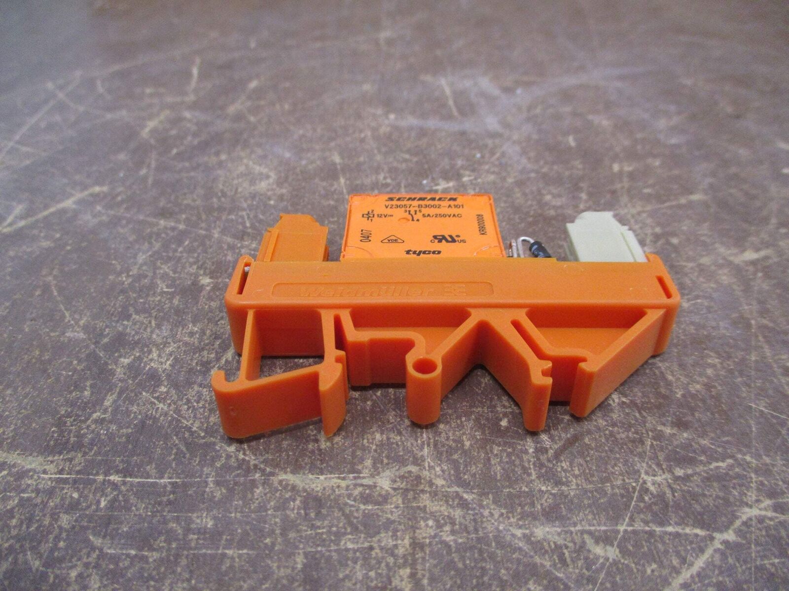 Schrack Relay V23057-B3002-A101 12VDC Coil w/ Base *No Box* New Surplus