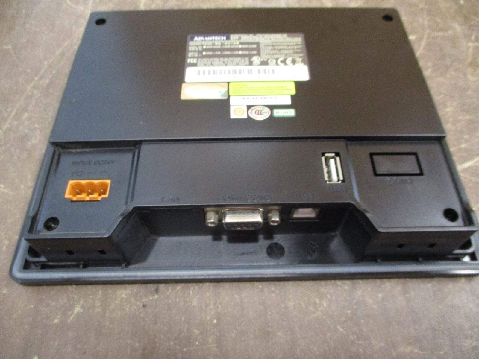 Advantech Operator Panel WOP-2070K-S1AE 24VDC 0.6A *No Mounts* Used