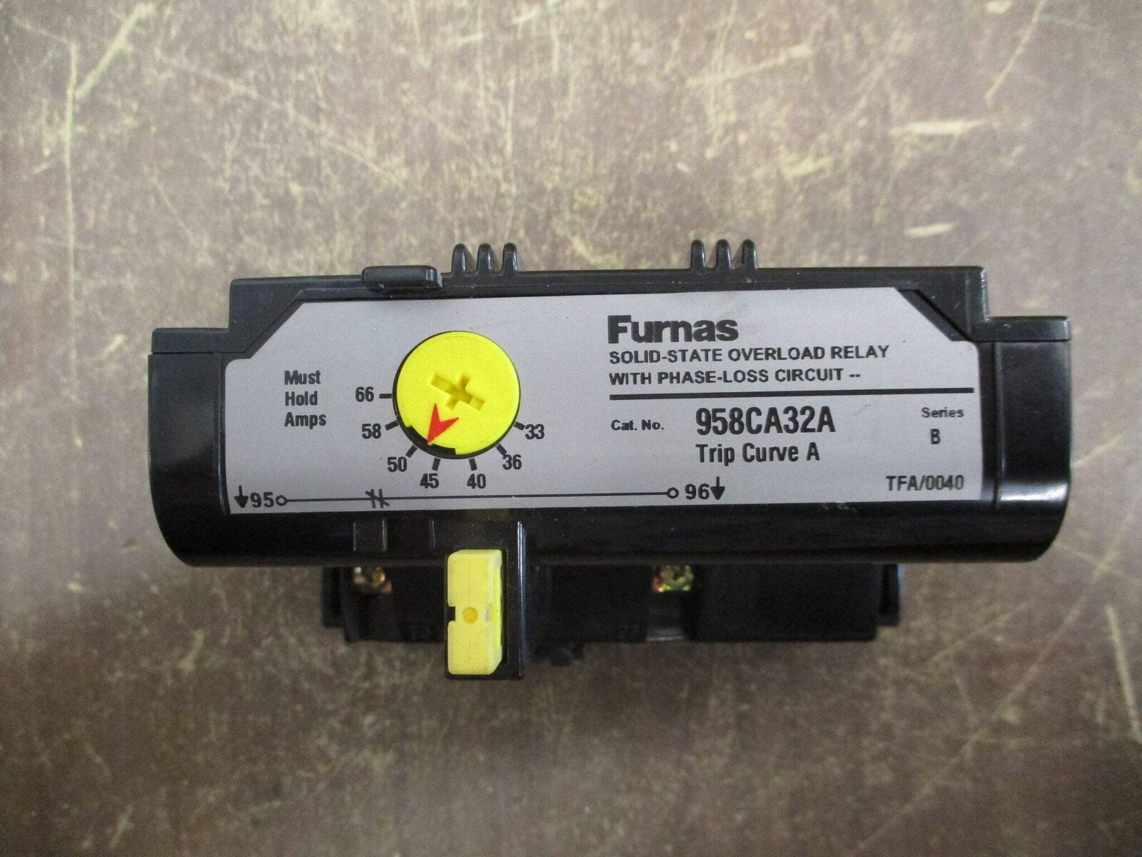 Furnas Solid State Overload 958CA32A Ser. B Range: 33-66A Used