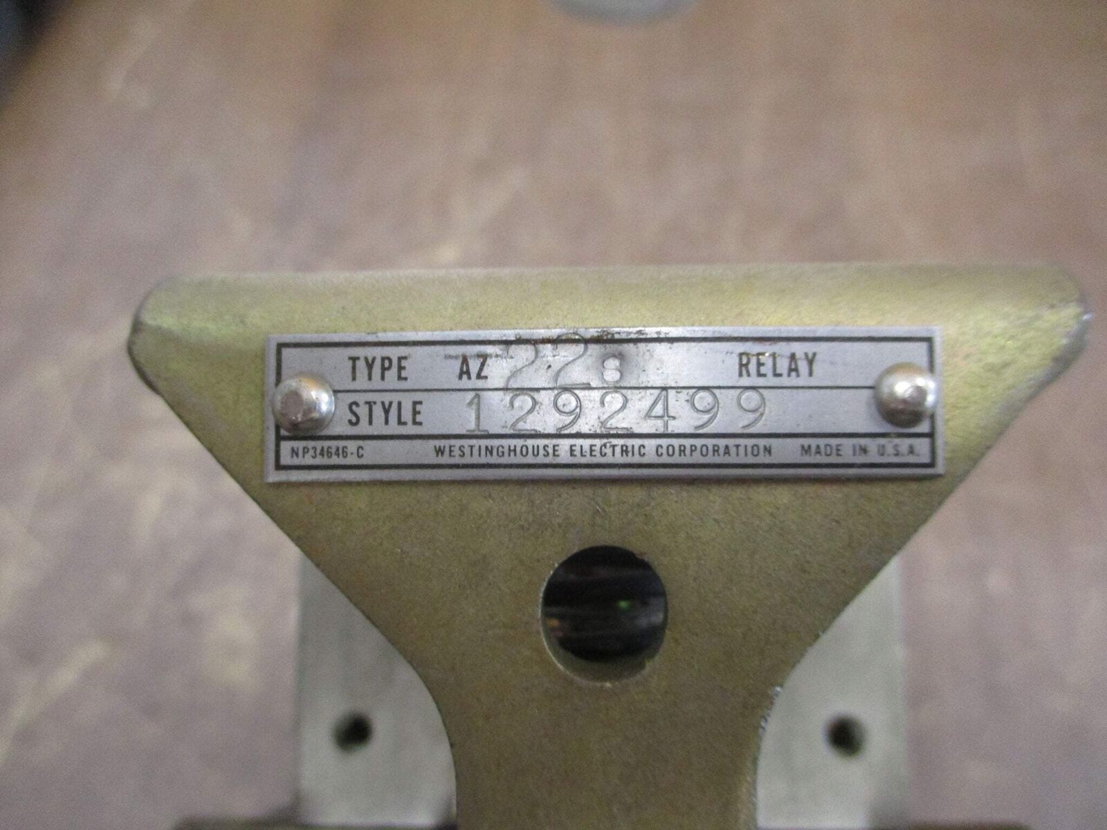 Westinghouse Type AZ22S Relay 1292499 58/115VDC Coil Used