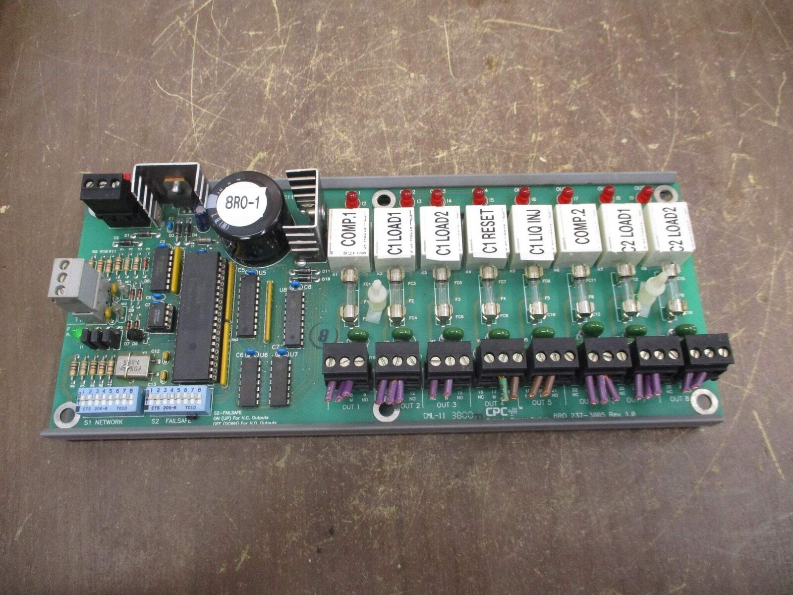 CPC 8RO Board 237-3005 Rev. 1.0 Used