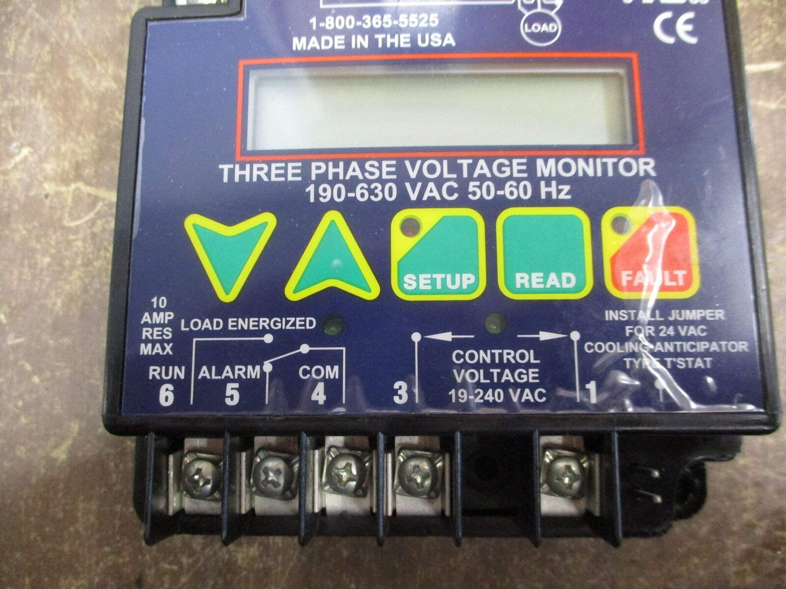 ICM Controls Three Phase Voltage Monitor ICM450 190-630V 50-60Hz Used