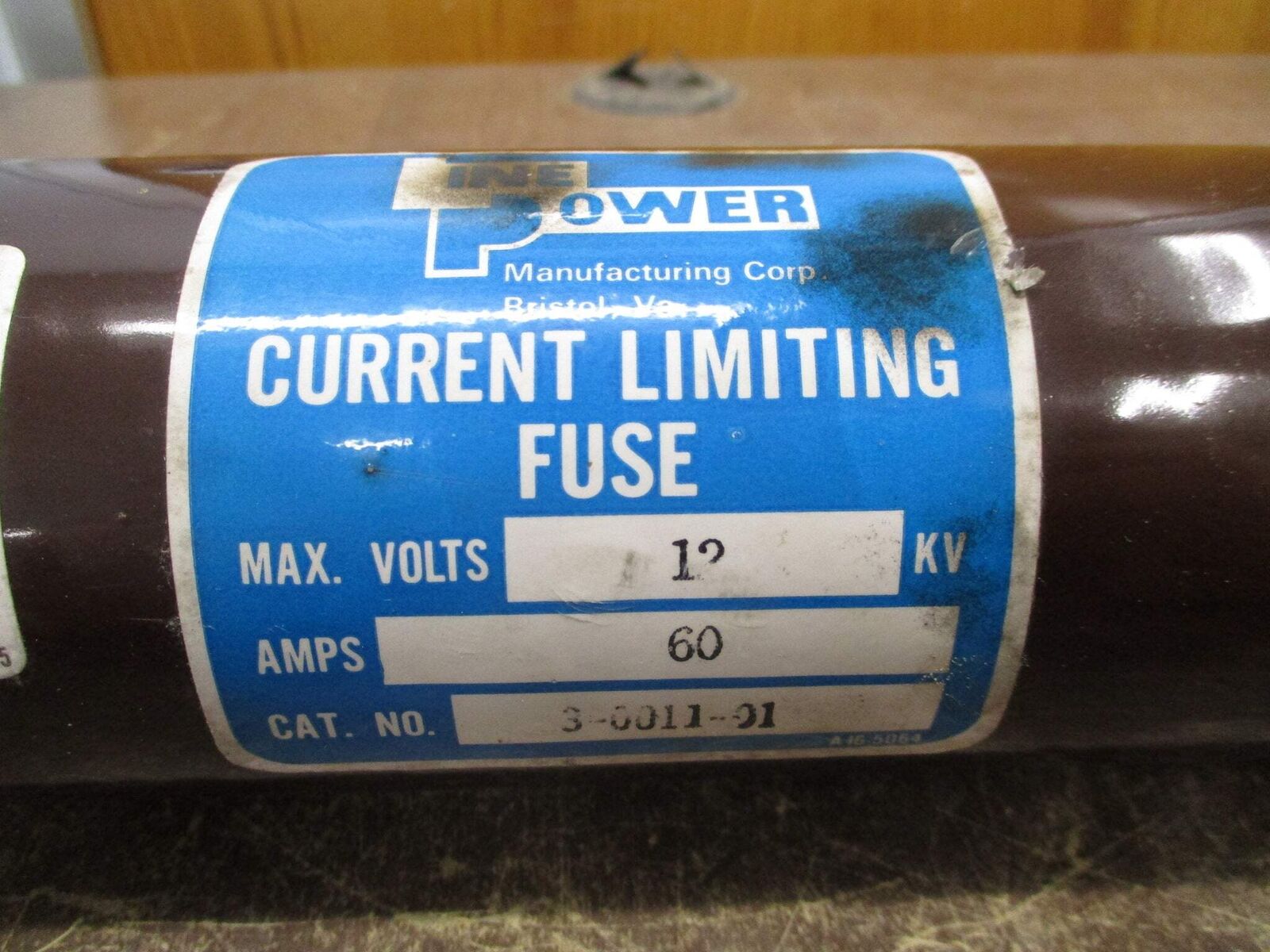 Line Power Fuse 3-0011-01 60A 12kV Used