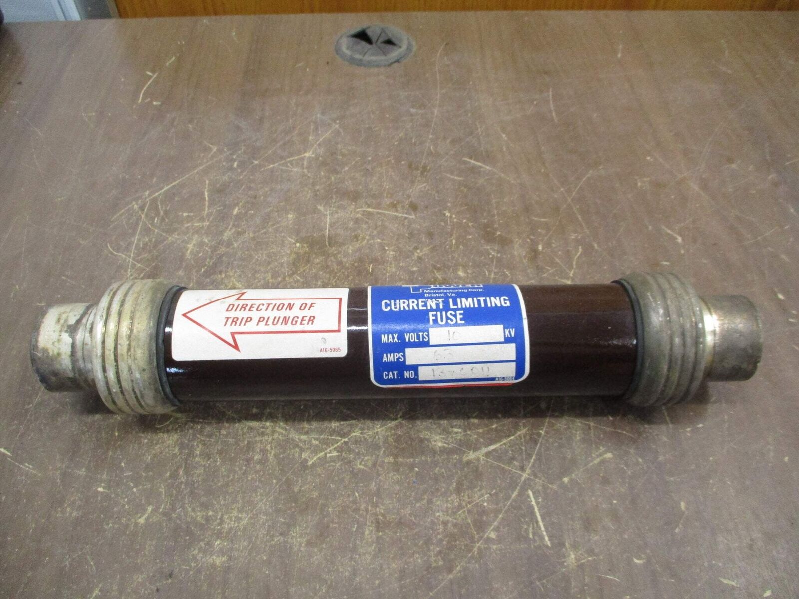 Line Power Fuse 13-0011 63A 10kV Used