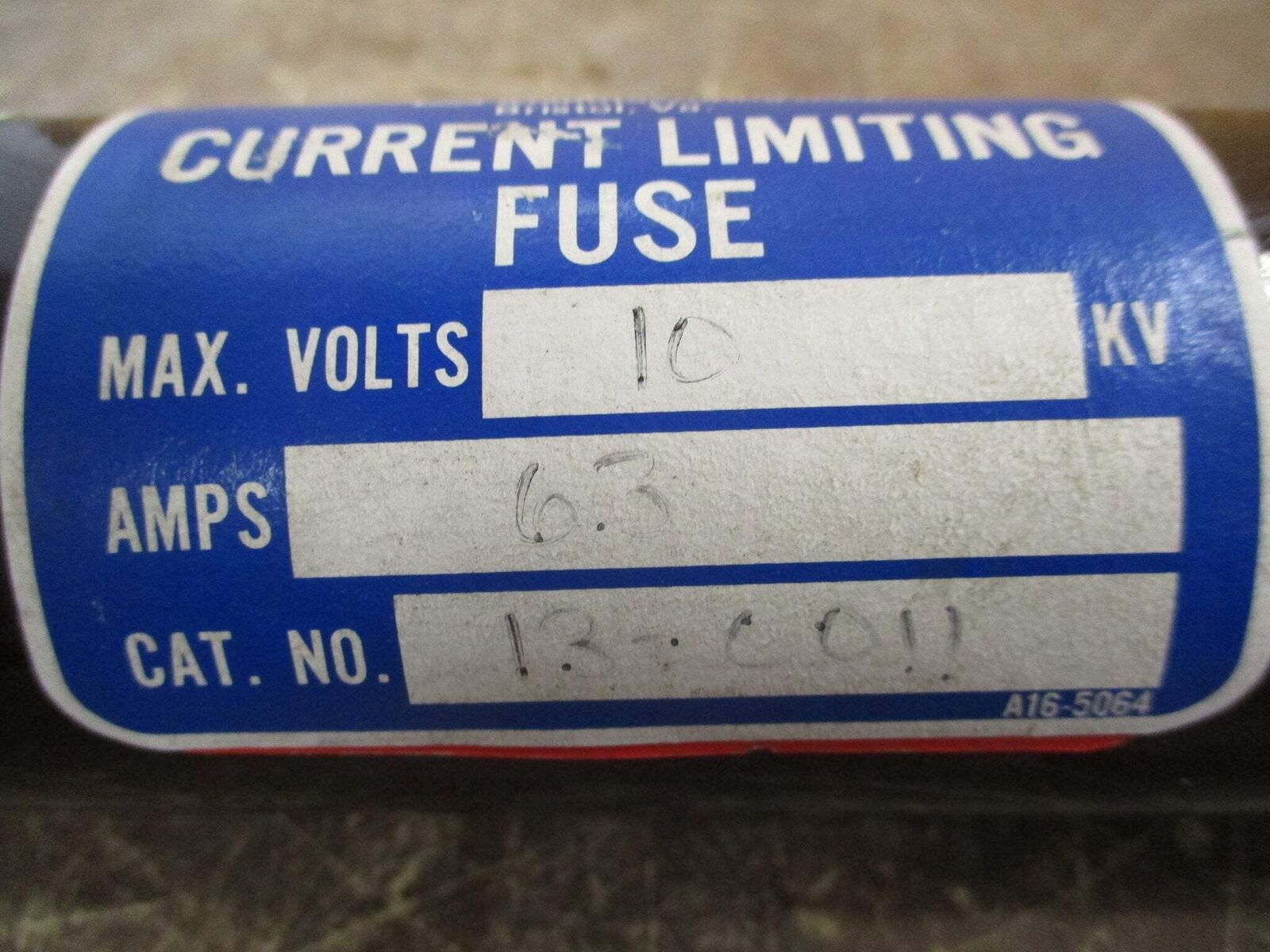 Line Power Fuse 13-0011 63A 10kV Used