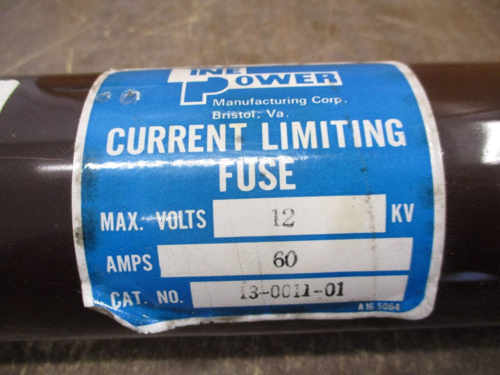 Line Power Fuse 13-0011-01 60A 12kV Used