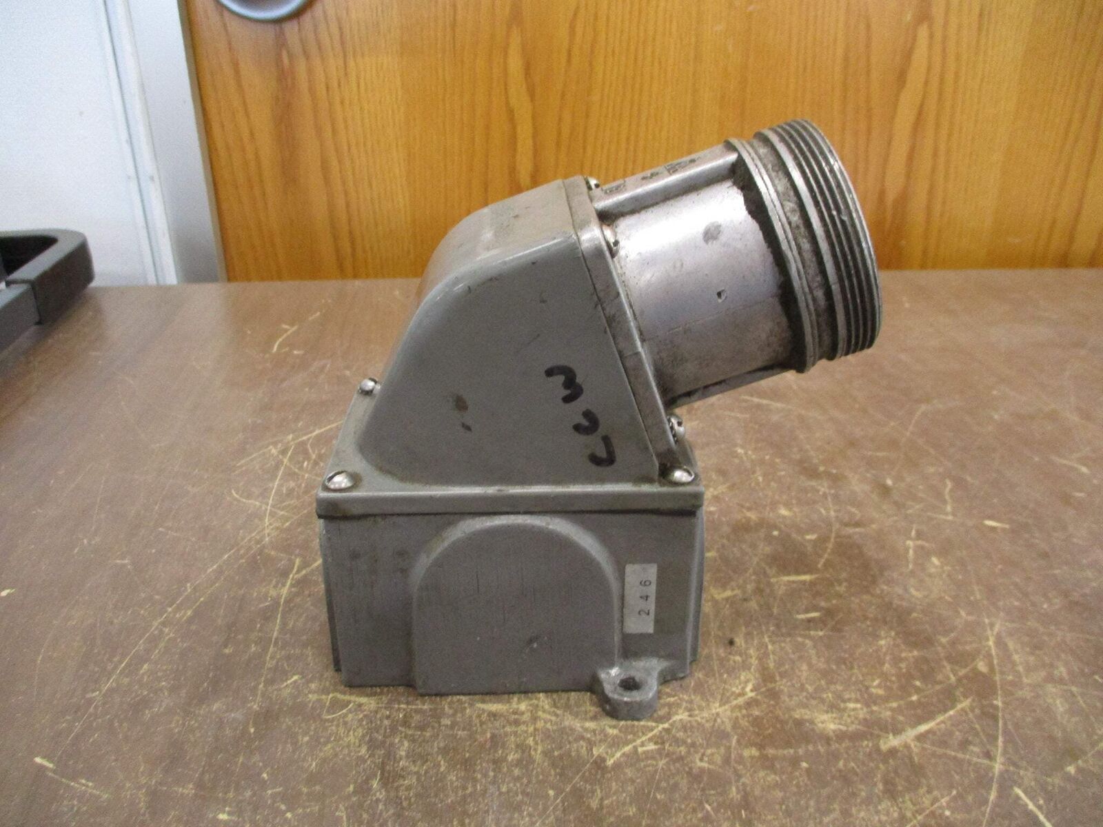 Russellstoll Receptacle JRFA334H 30A 250/600V W/Base & Angle Adapter *No Cover*