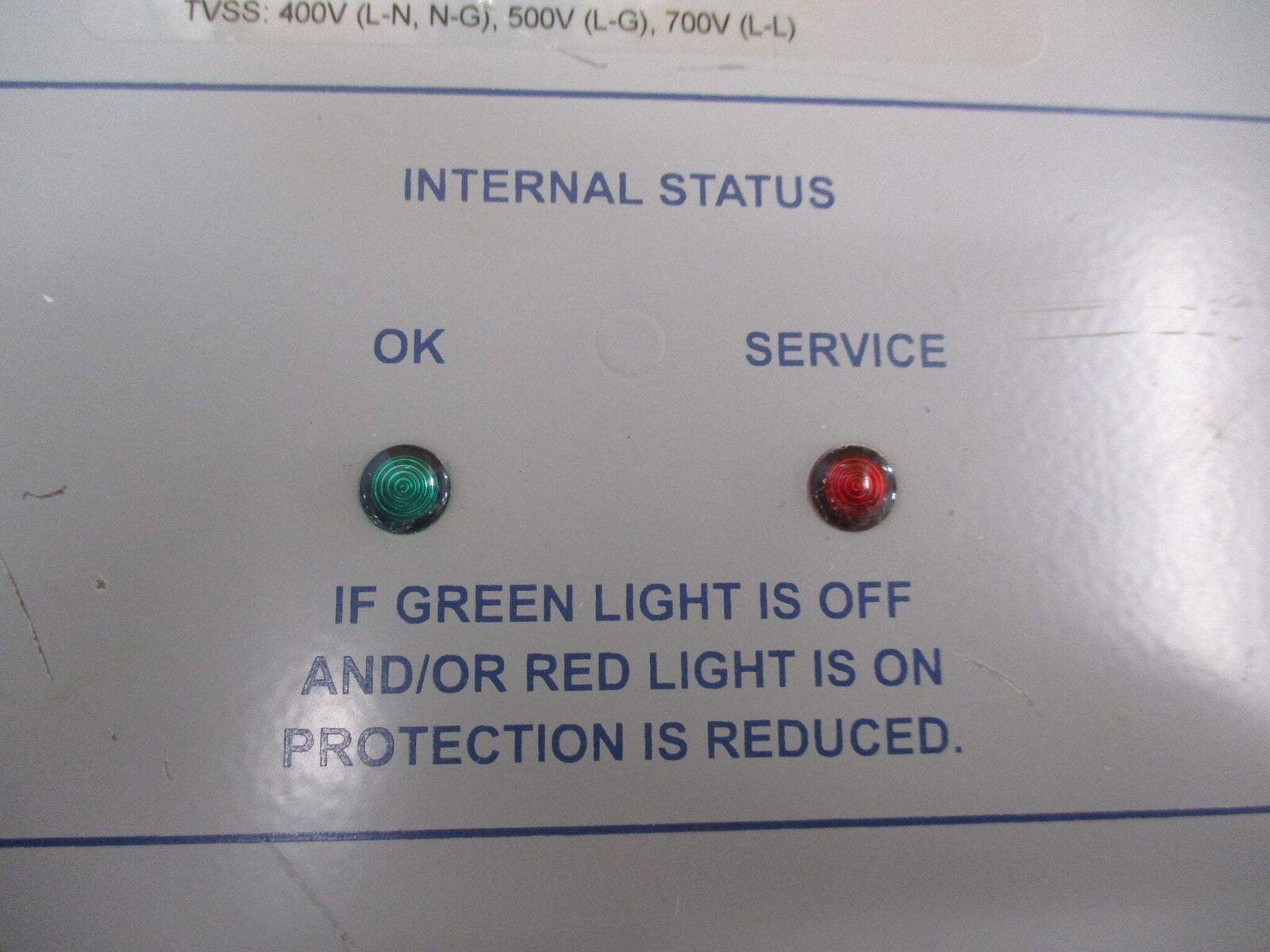 Emerson Liebert Panelboard Surge Protector LPGE120Y80S-01 120/208V 3Ph 4W+G Used