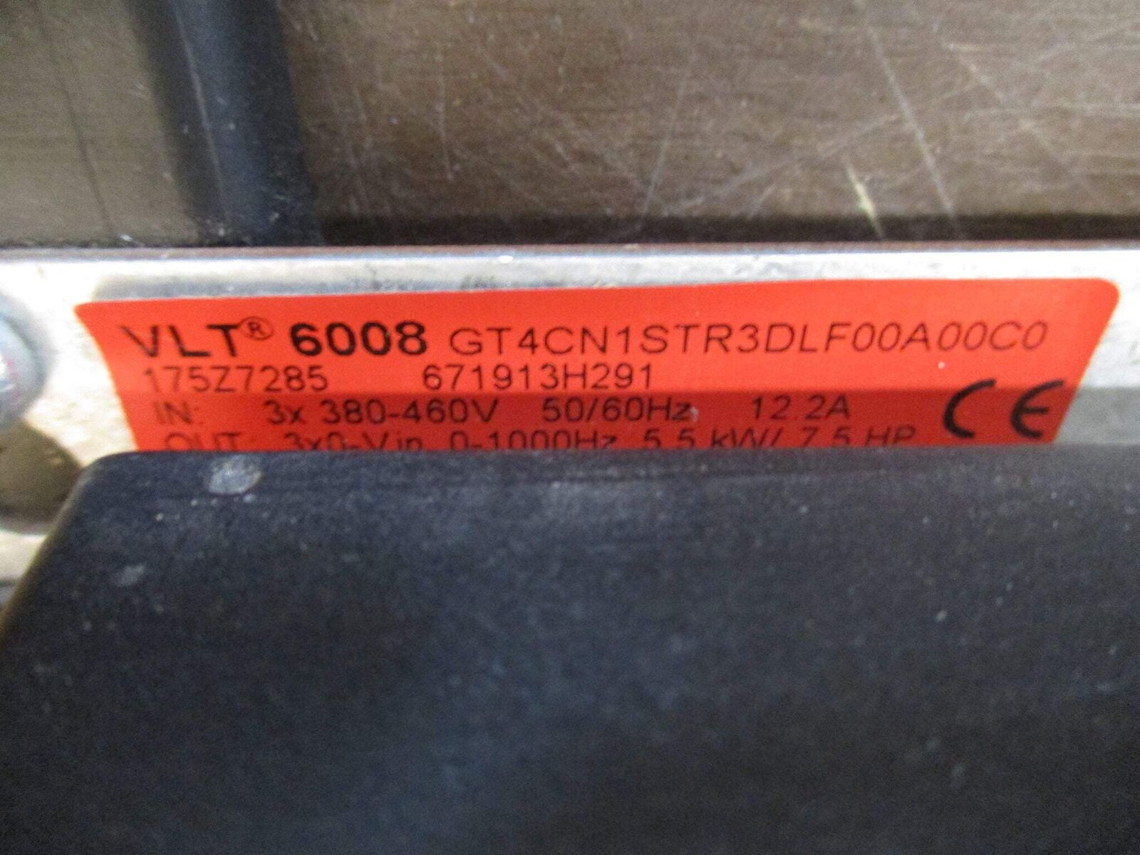 Danfoss VLT 6008 AC Drive 175Z7285 7.5HP 3Ph w/ Disconnect Used