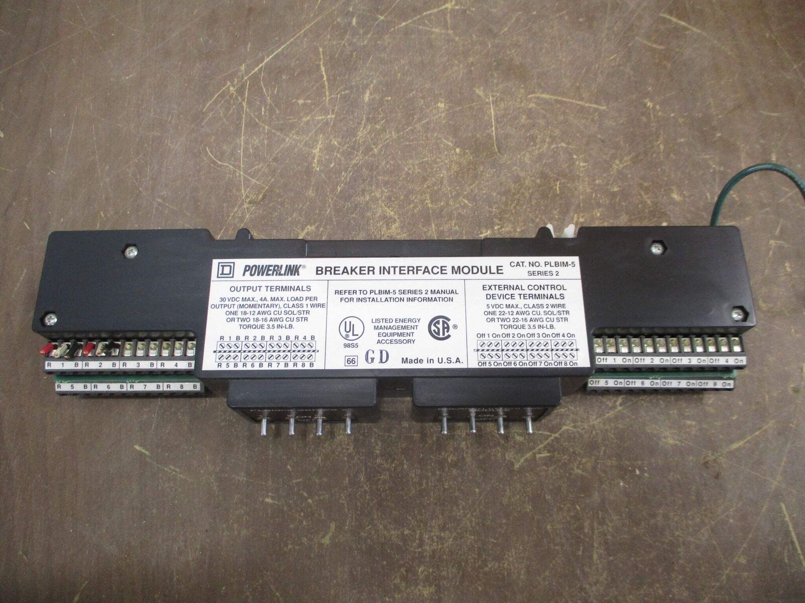 Square D Powerlink Breaker Interface Module PLBIM-5 Ser. 2 Used
