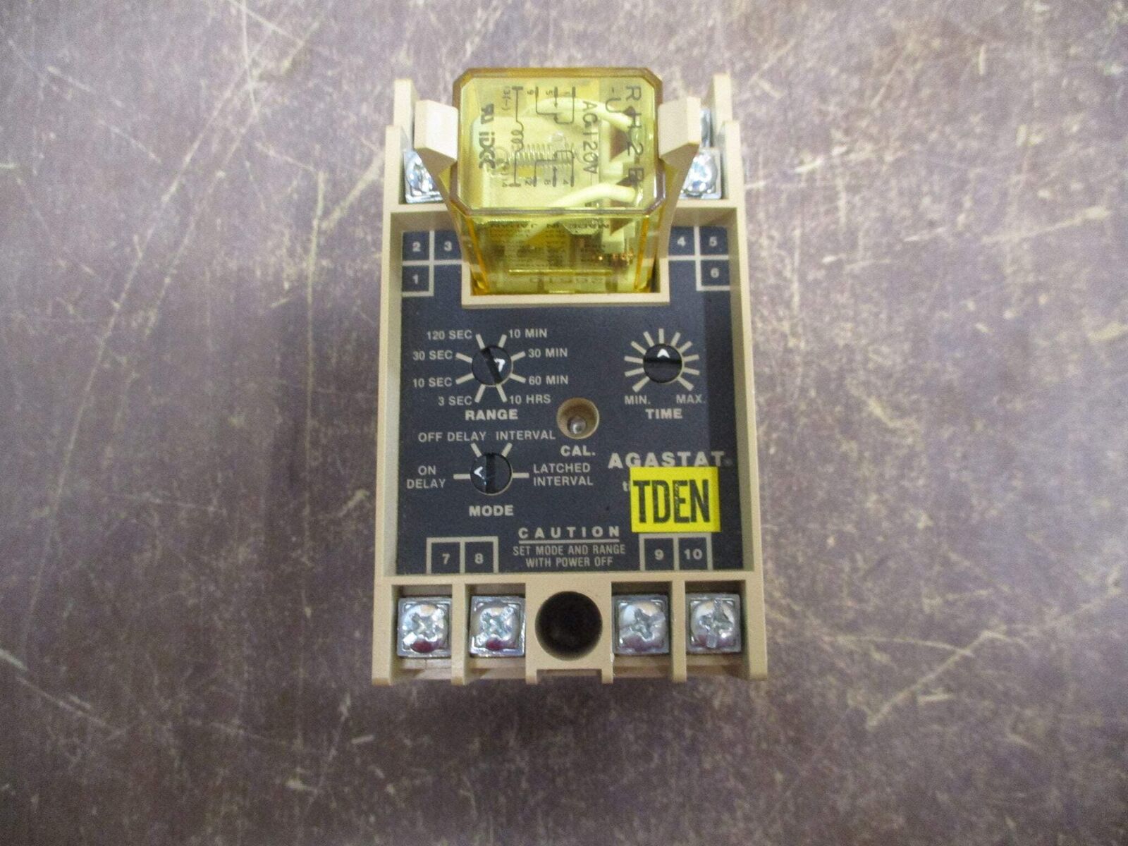 Agastat Timing Relay SSFR90X Range: 3 Sec - 10 hrs Used