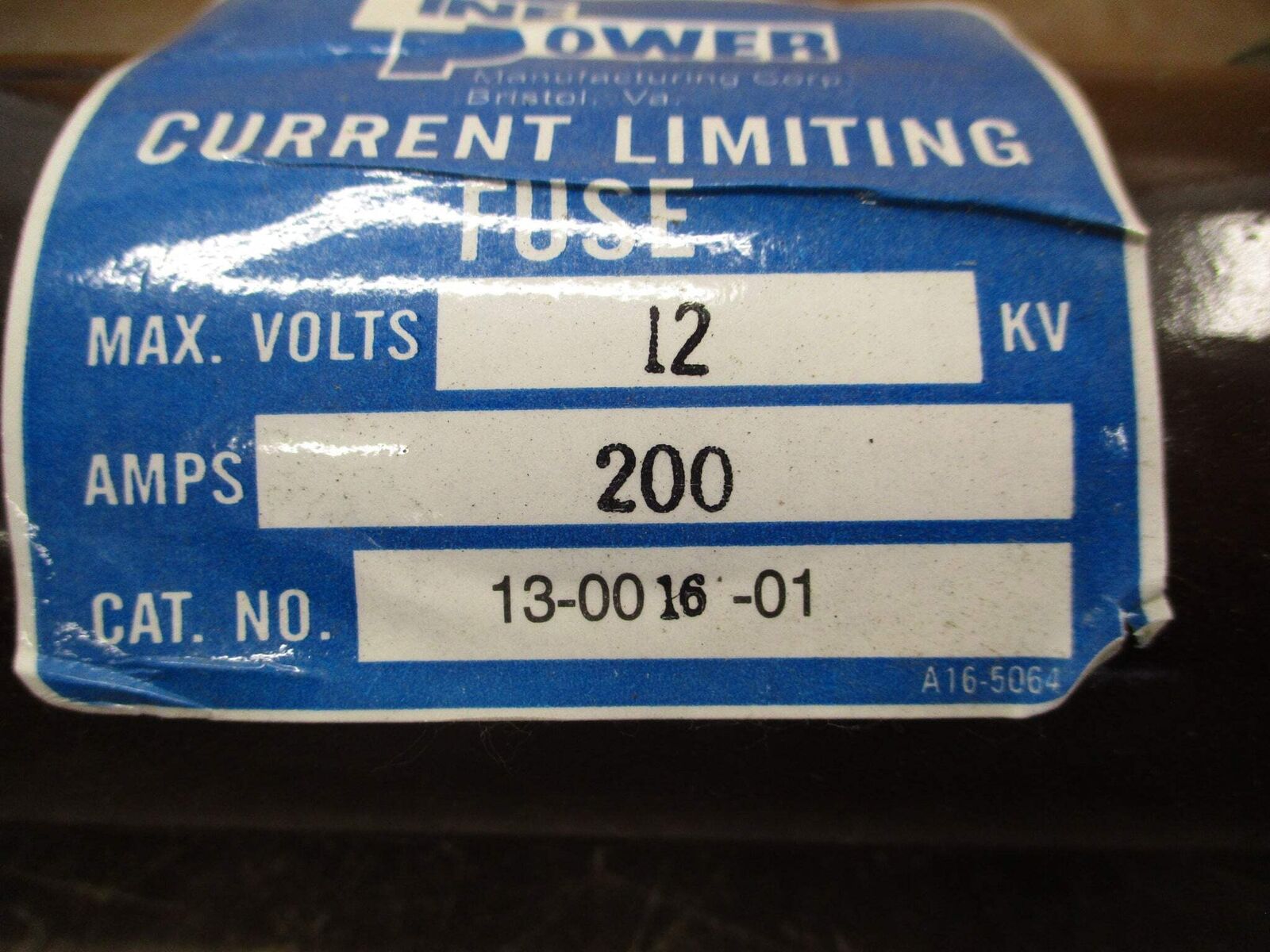 Line Power Fuse 13-0016-01 200A 12kV Used