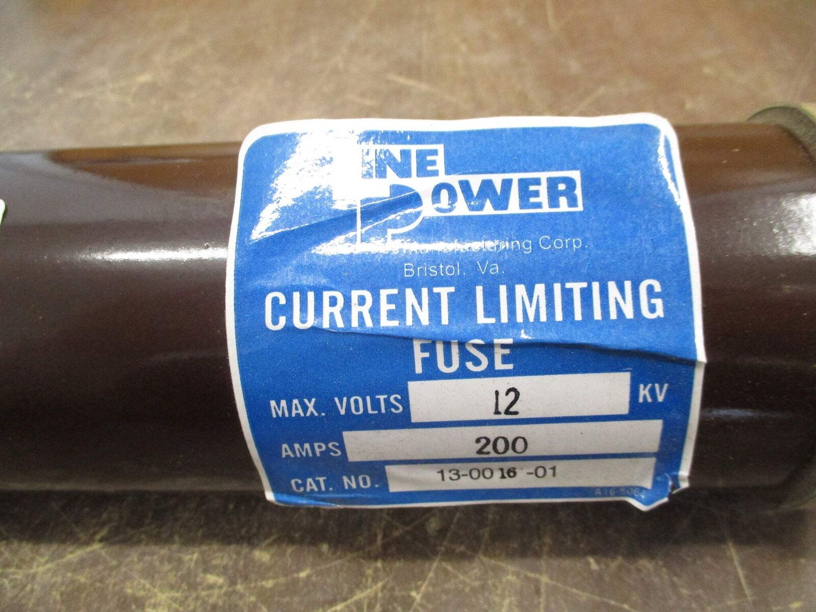 Line Power Fuse 13-0016-01 200A 12kV Used