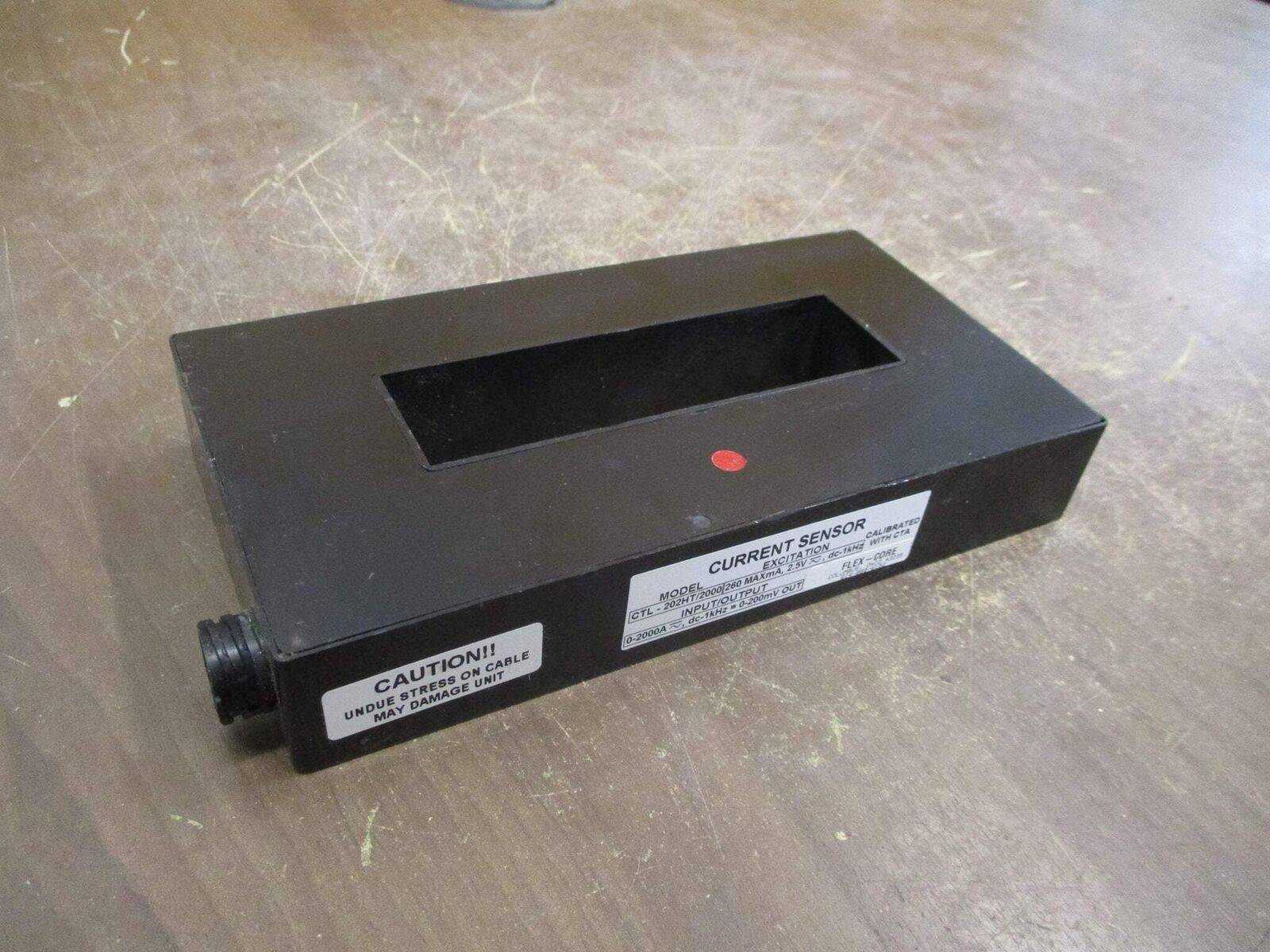Flex-Core Current Sensor CTL-202HT/2000 0-2000A Input 0-200mV Output Used