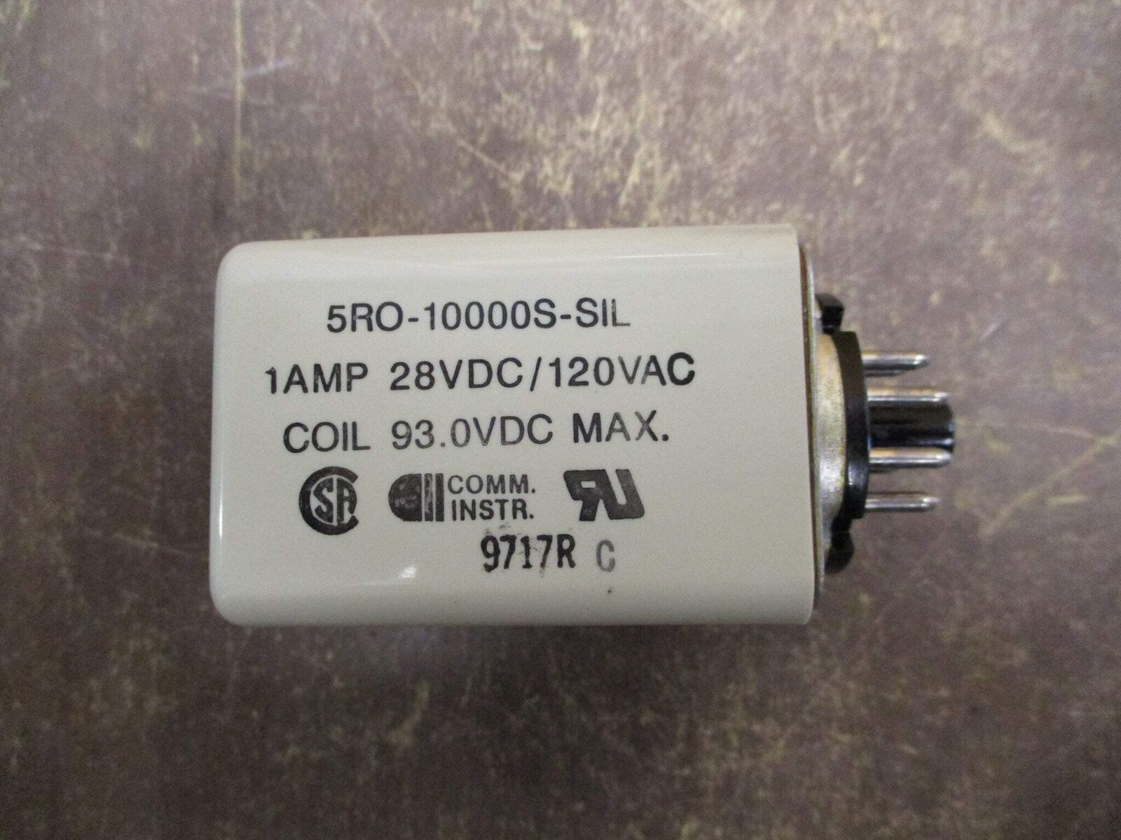 Sigma Relay 5RO-10000S-SIL 93.0 VDC Coil Used
