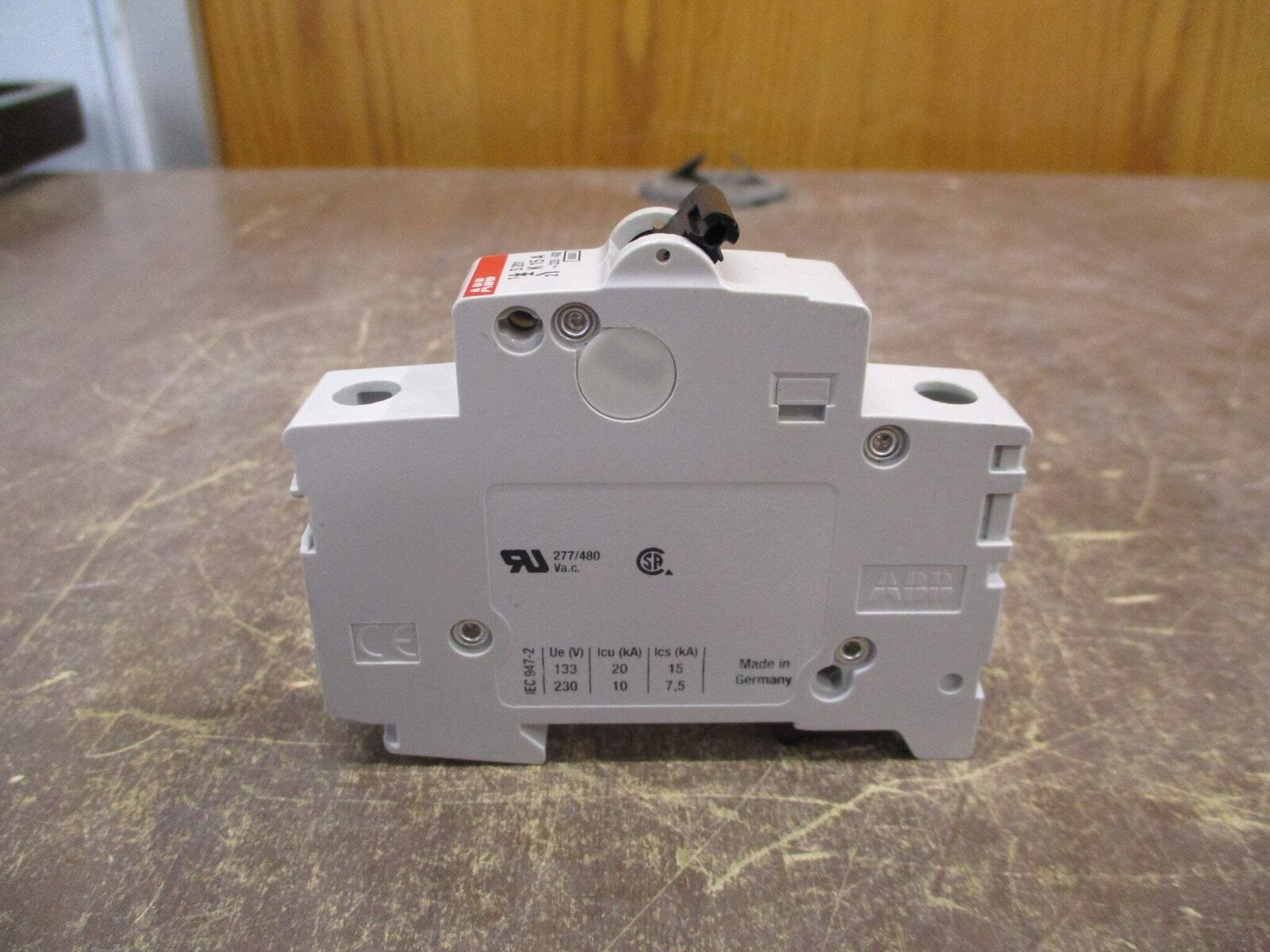 ABB Circuit Breaker S201 K15A 230/400V 15A 1P Used