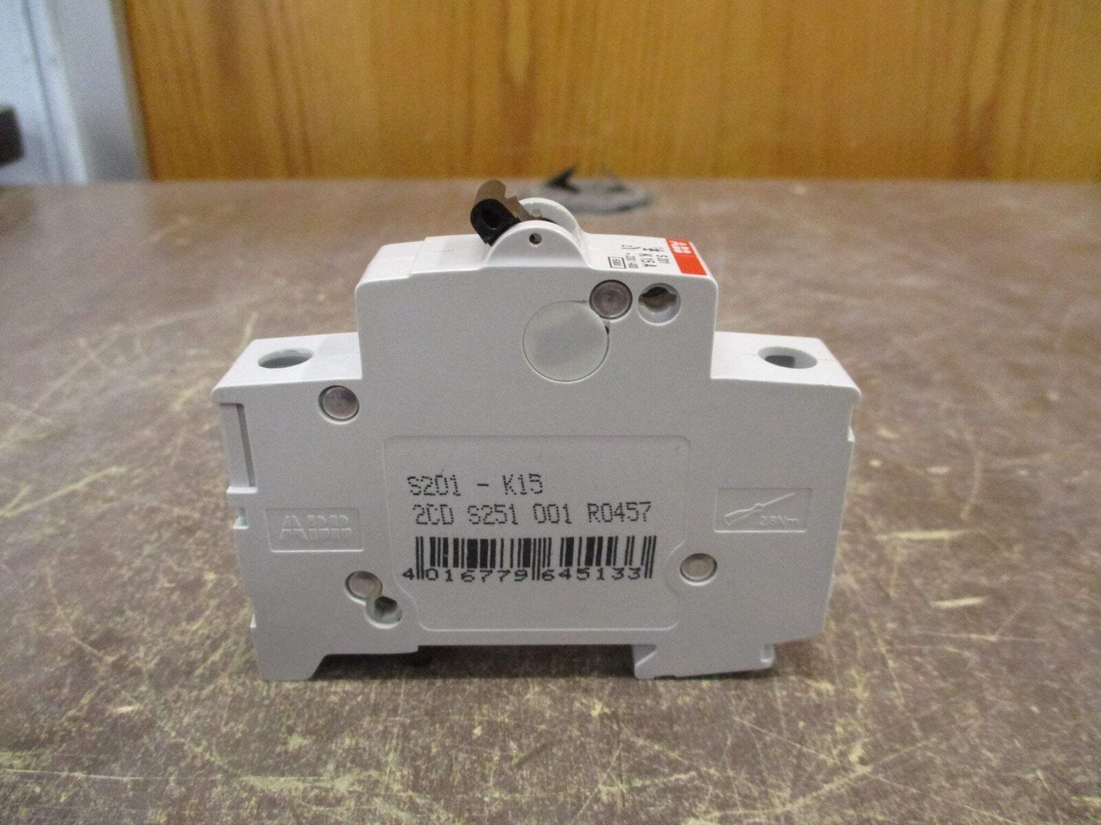 ABB Circuit Breaker S201 K15A 230/400V 15A 1P Used
