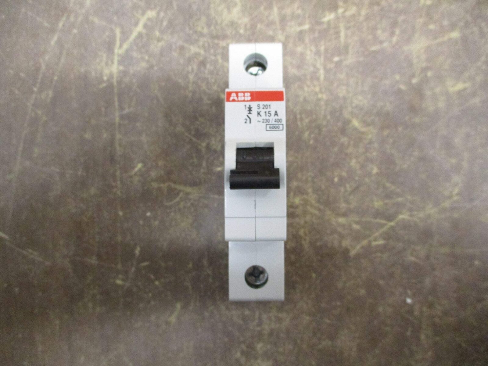 ABB Circuit Breaker S201 K15A 230/400V 15A 1P Used
