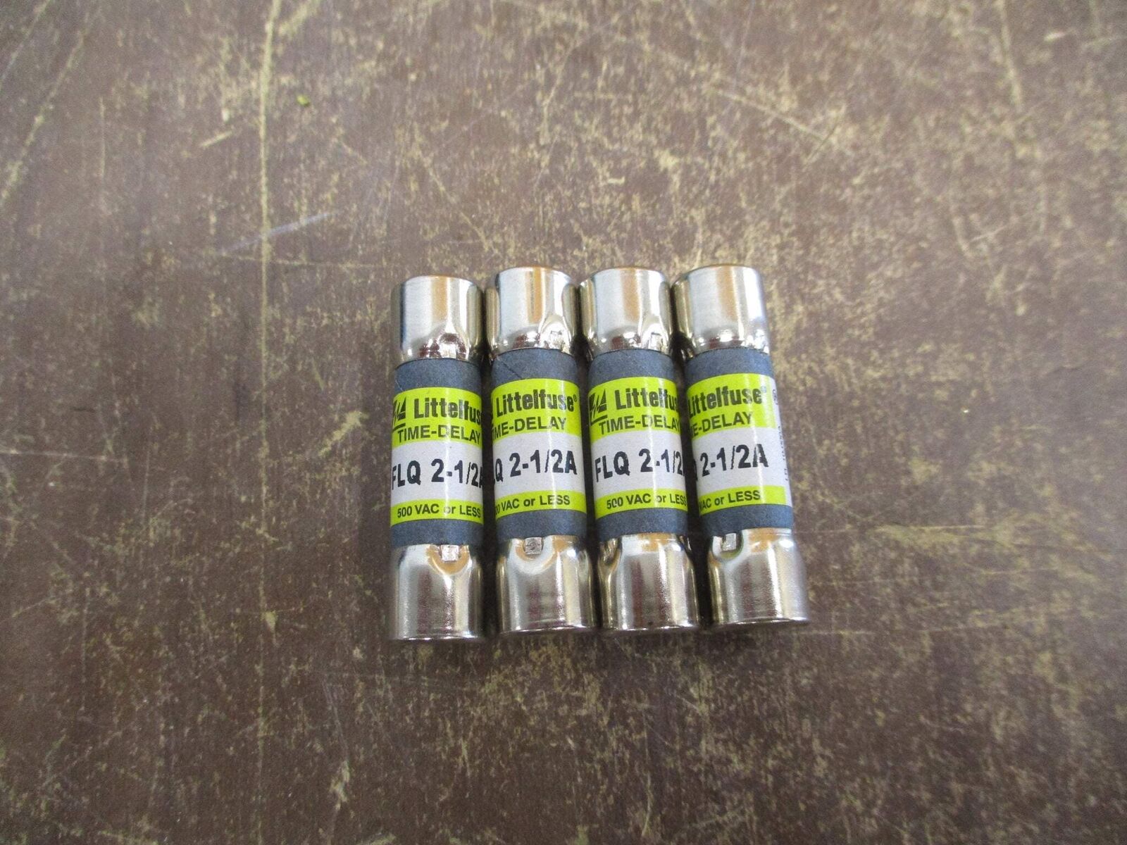 Littelfuse Fuse FLQ 2-1/2A 500V 2 1/2A *Lot of 4* Used