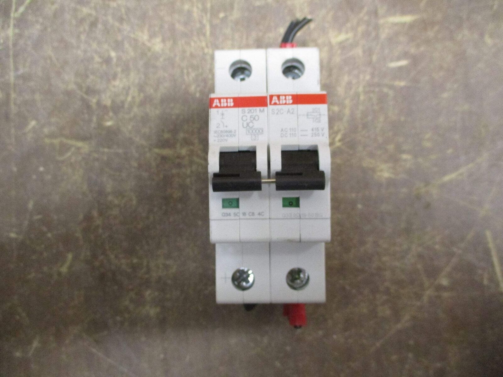 ABB Circuit Breaker S201MC50UC 50A 230/400V 2P Used