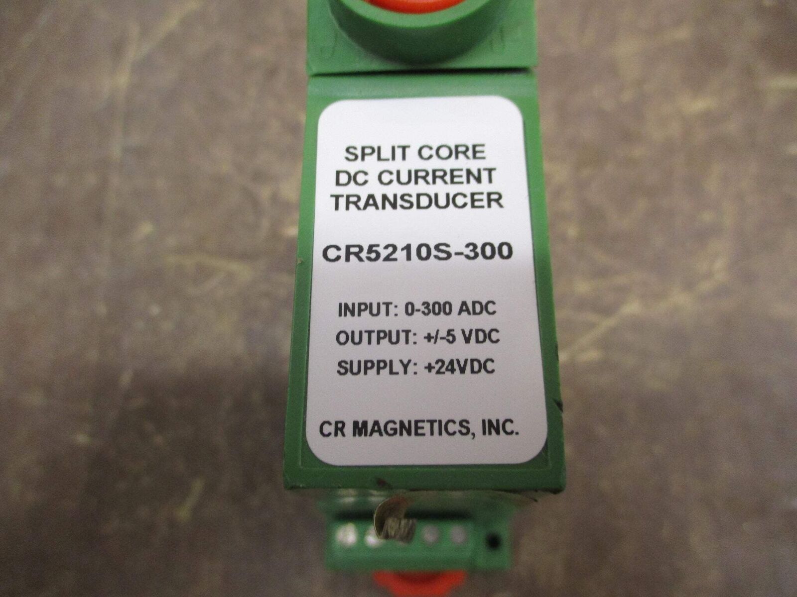 CR Magnetics Split Core DC Current Transducer CR5210S-300 Input: 0-300 ADC Used