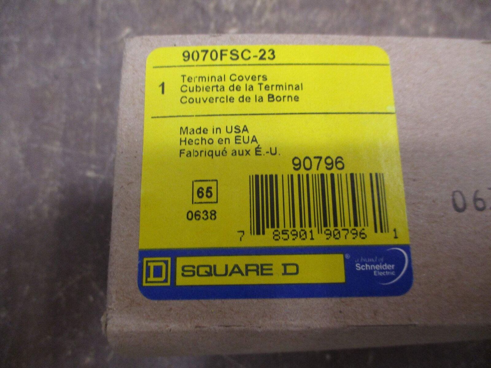Square D Terminal Covers 9070FSC-23 (1) Set New Surplus