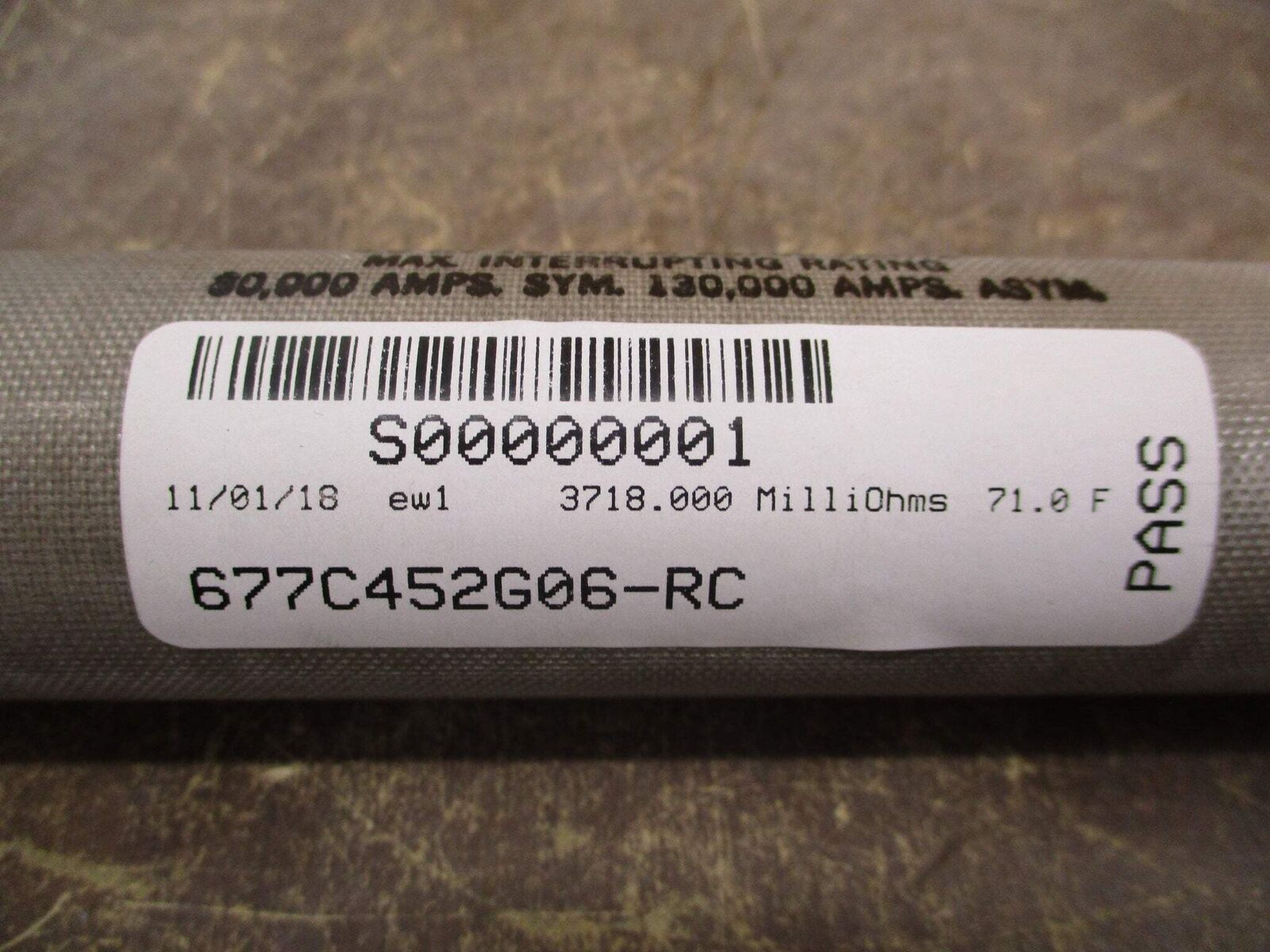 Westinghouse Fuse 677C452G06 1E 5.5kV New Surplus
