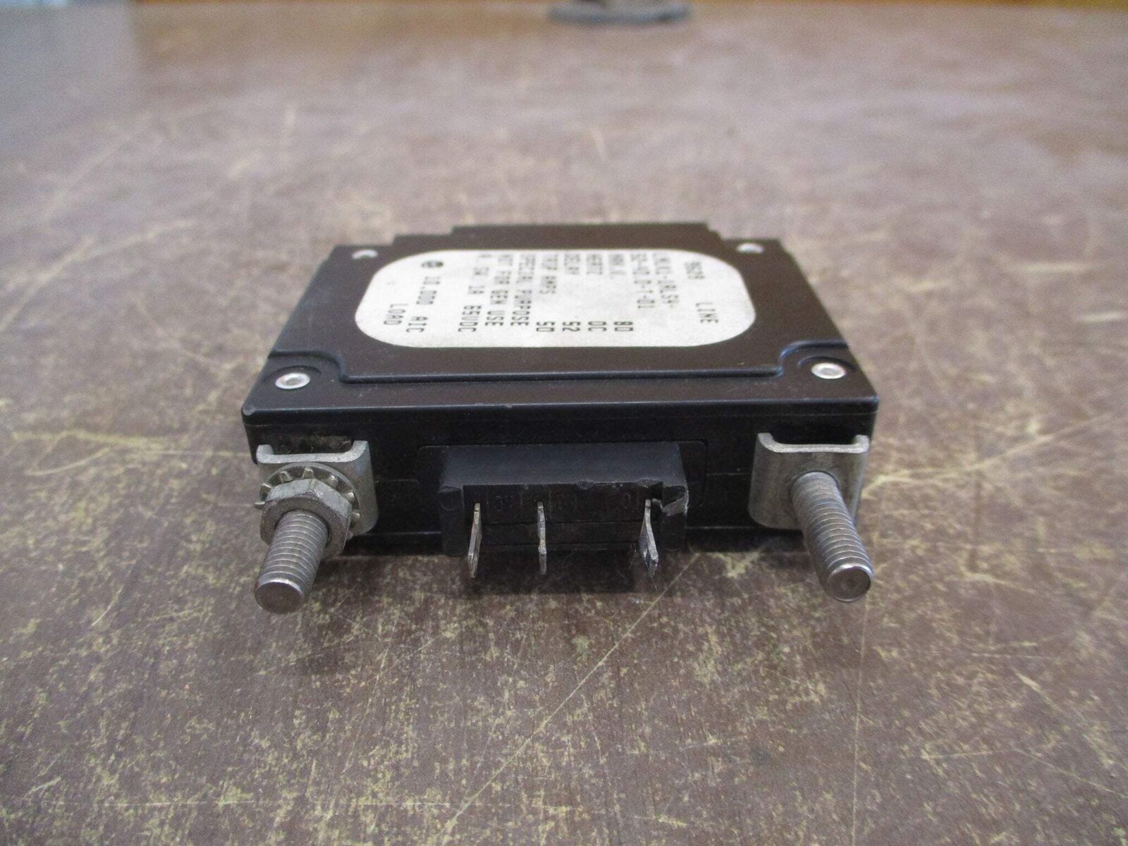 Airpax DC Circuit Breaker LMLK1-1RLS4-52-40.0-T-01 50A 80VDC 1P Used