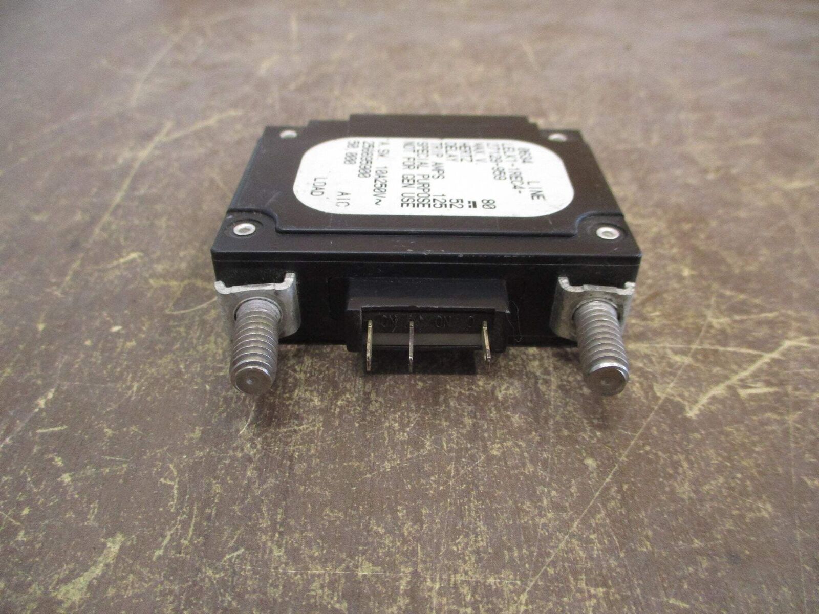 Airpax DC Circuit Breaker LELK1-1REC4-27129-959 125A 80VDC 1P Used