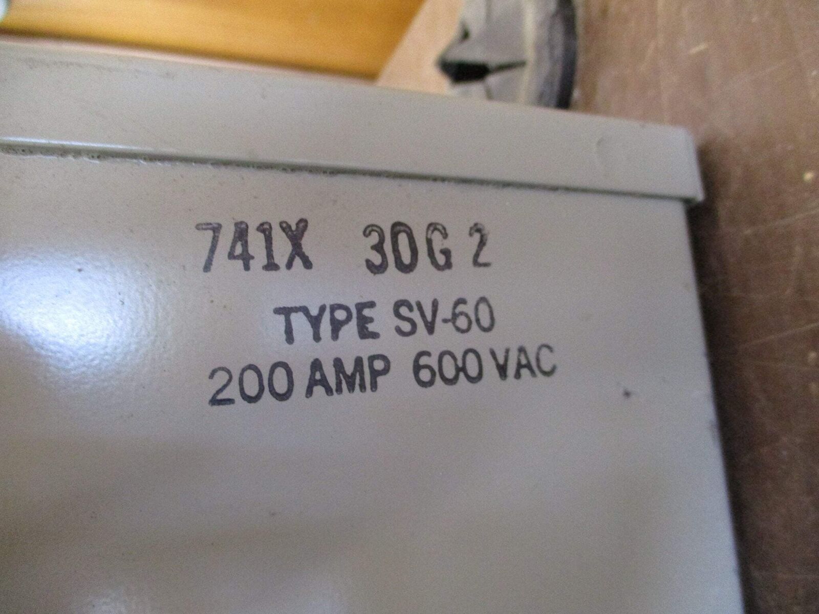 GE SV-60 Meter Socket 741X 30G2 200A 600V Used