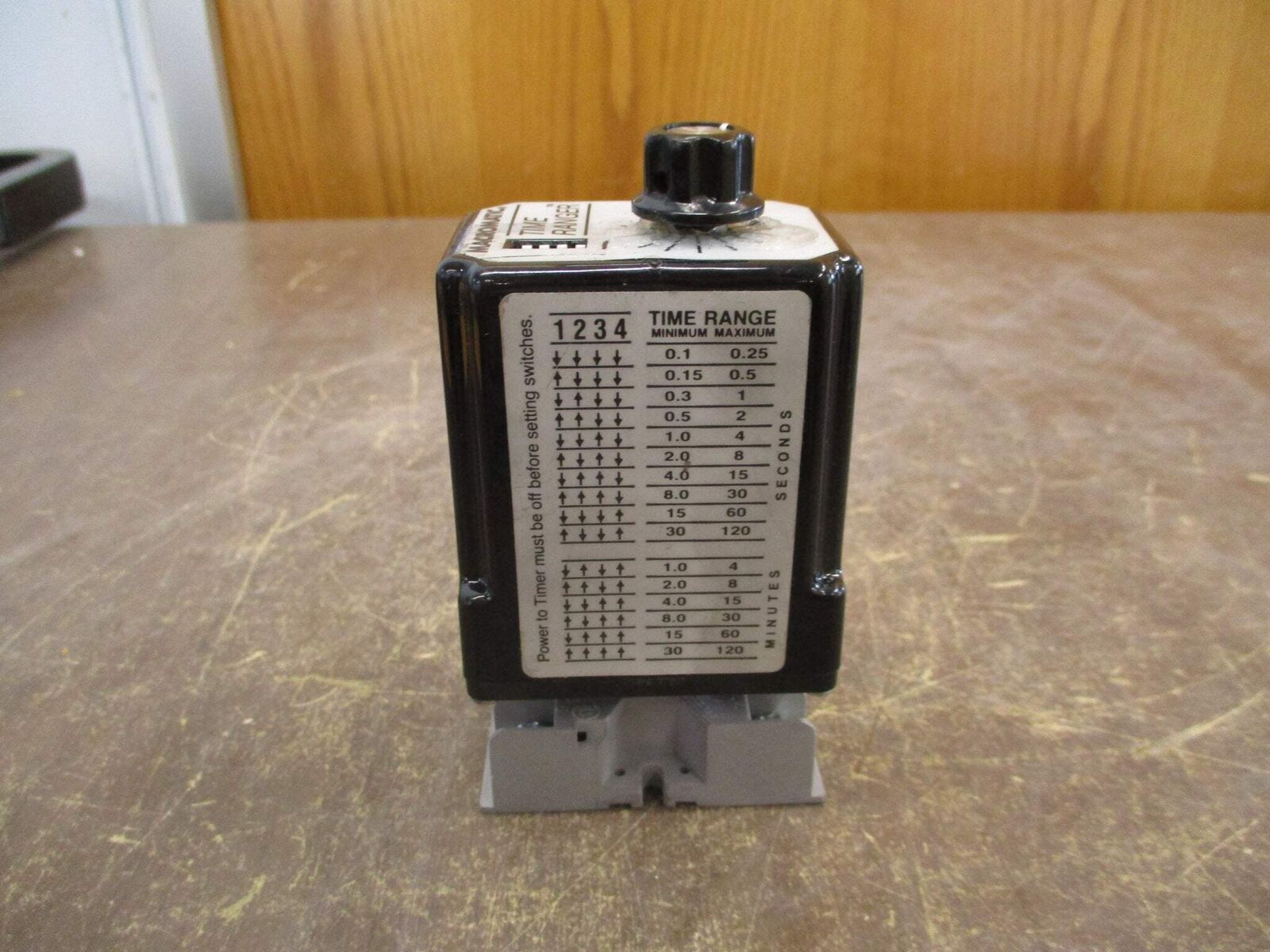 Macromatic Time Ranger Timer SS 60222 120VAC 10A w/ Base Used