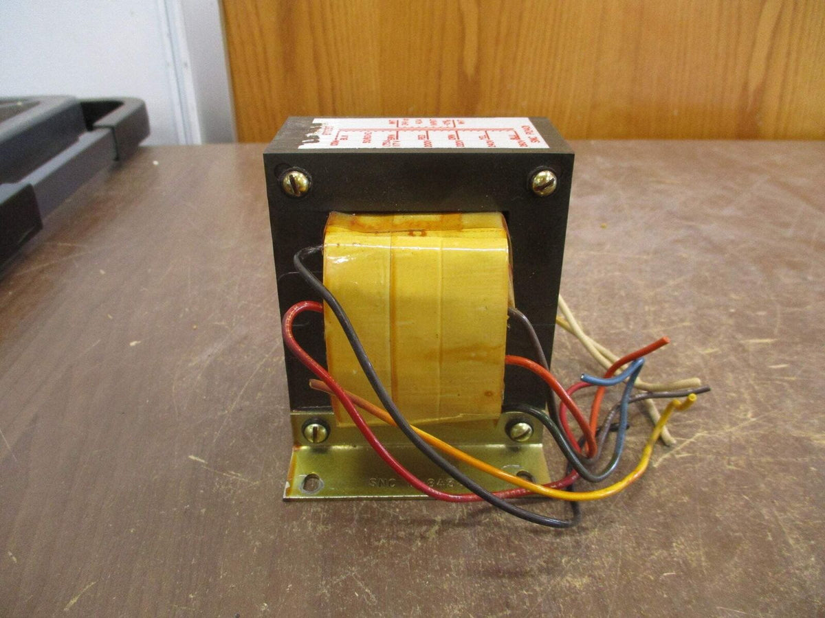 SNC Transformer P12401 87635 Pri: 117/200/220/240/260V Sec: 24V 50/60Hz Used