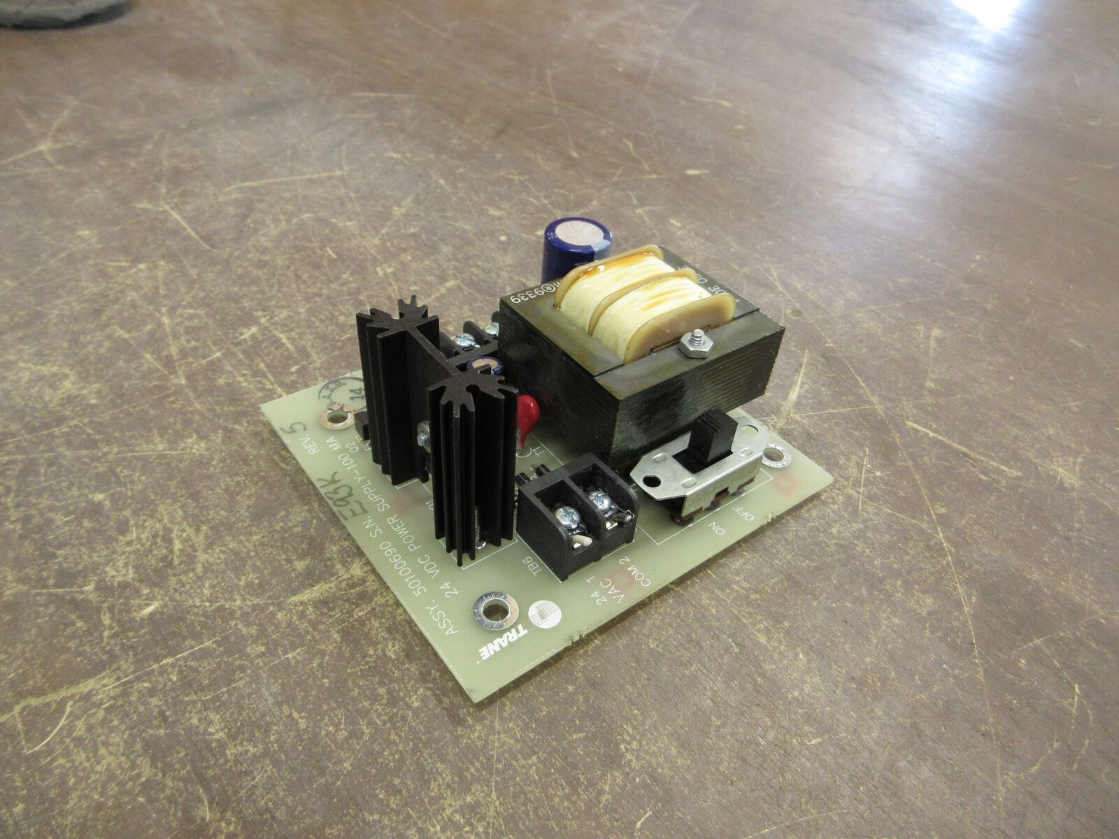 Trane Power Supply 50100690 Rev. 5 24VDC 100mA Used