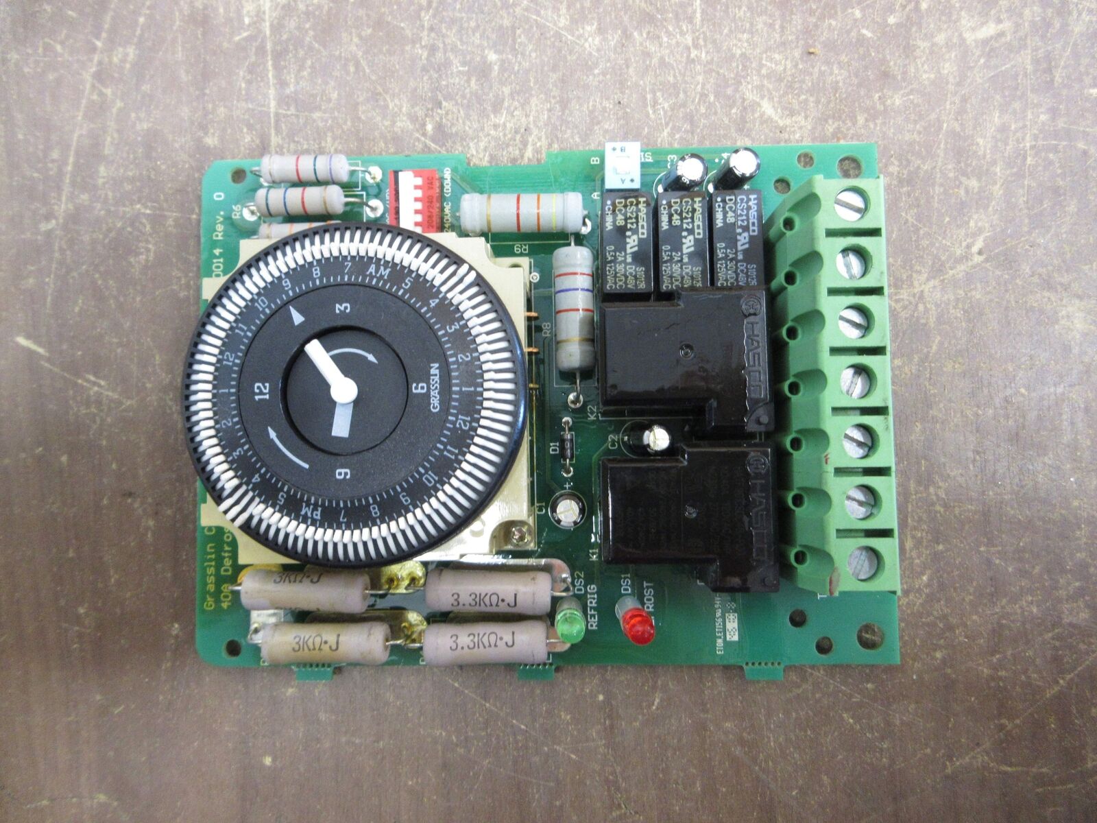 Grasslin 40A Defrost Timer 010-0014 Rev. 0 Used