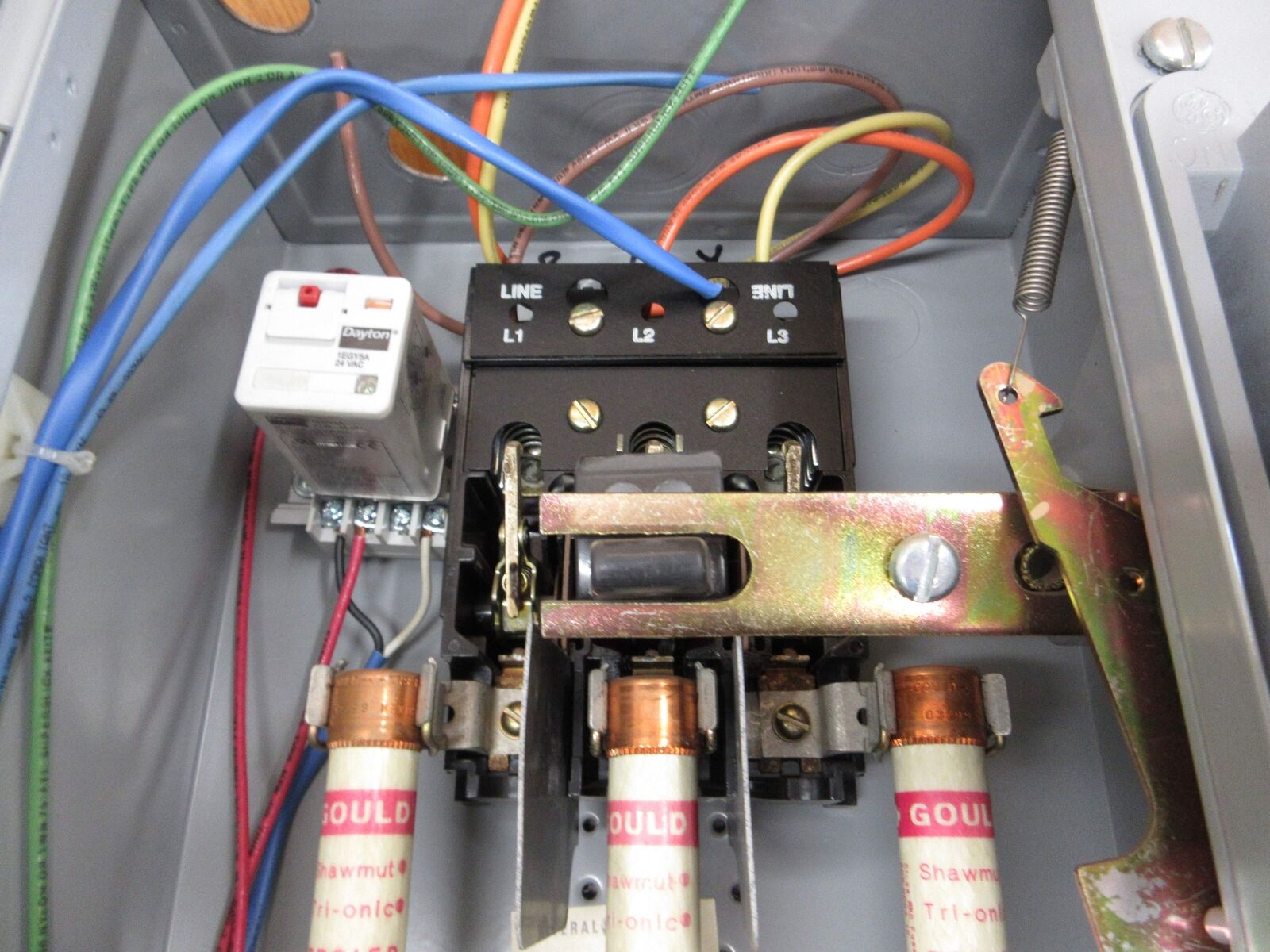 GE Size 1 Fusible Combination CR308C1**DAA 115-120V Coil 27A 600V Used