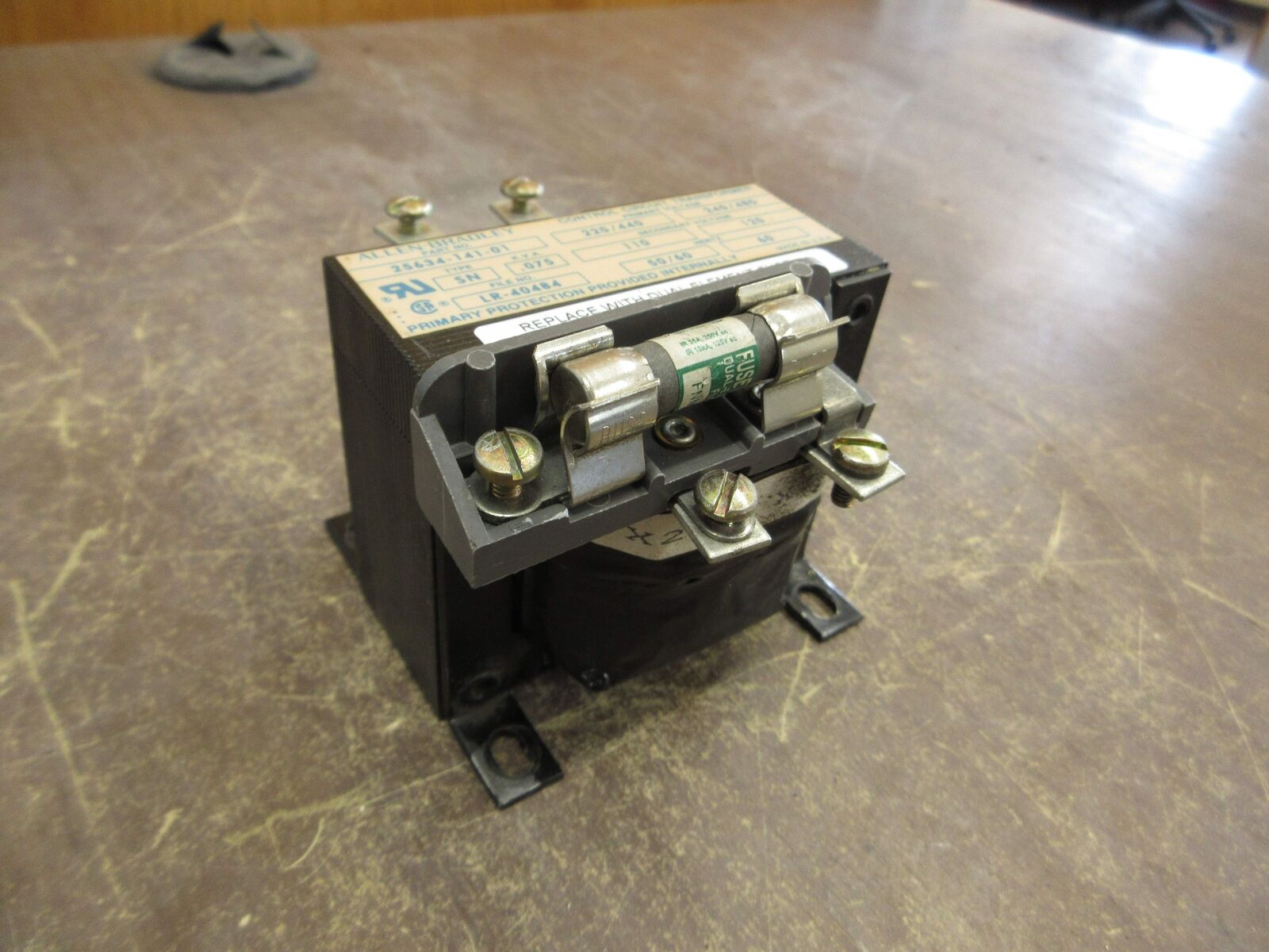 Allen-Bradley Transformer 25634-141-01 0.075kVA Pri: 240/480V Sec: 120V Used