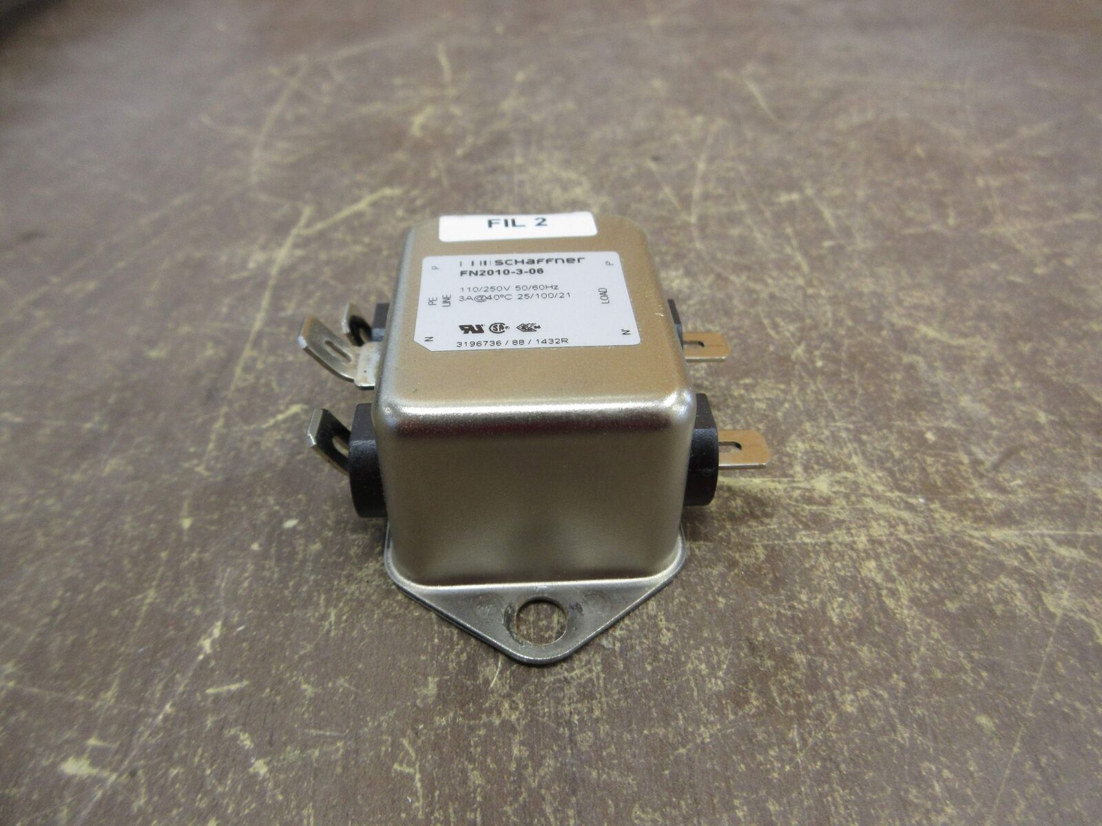 Schaffner Line Filter FN2010-3-06 110/250V 50/60Hz Used