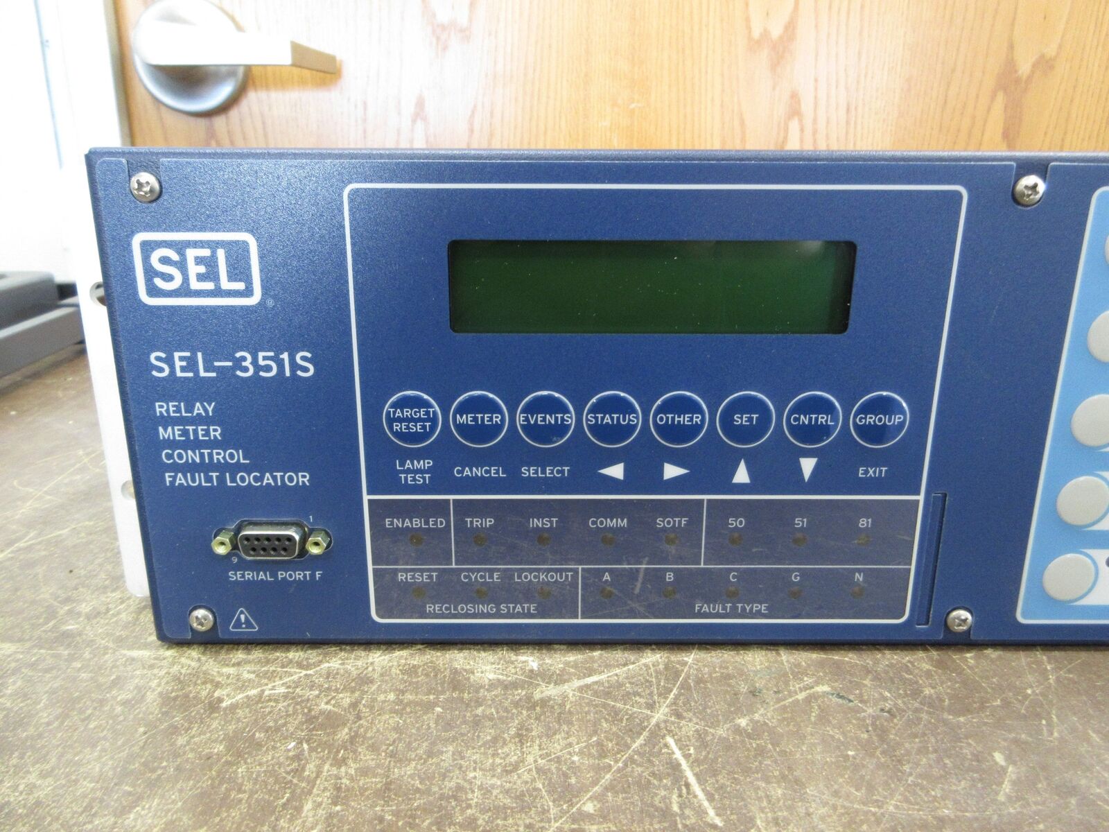 SEL SEL-351S Relay Meter Control Fault Locator 0351S7YHB4554X1 Used
