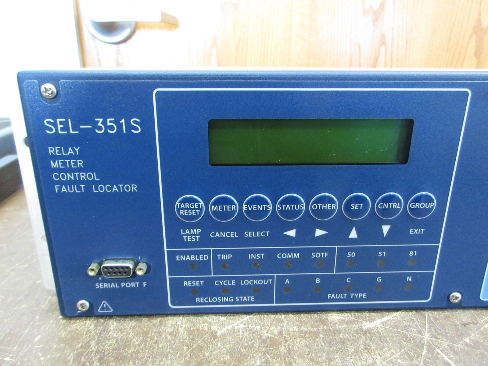 SEL SEL-351S Relay Meter Control Fault Locator 0351S6YH34554XX Used