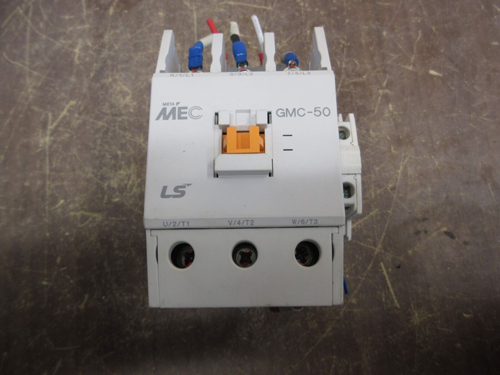 MEC Contactor GMC-50 220V Coil w/ Aux Contact *Missing Terminal Cover* Used