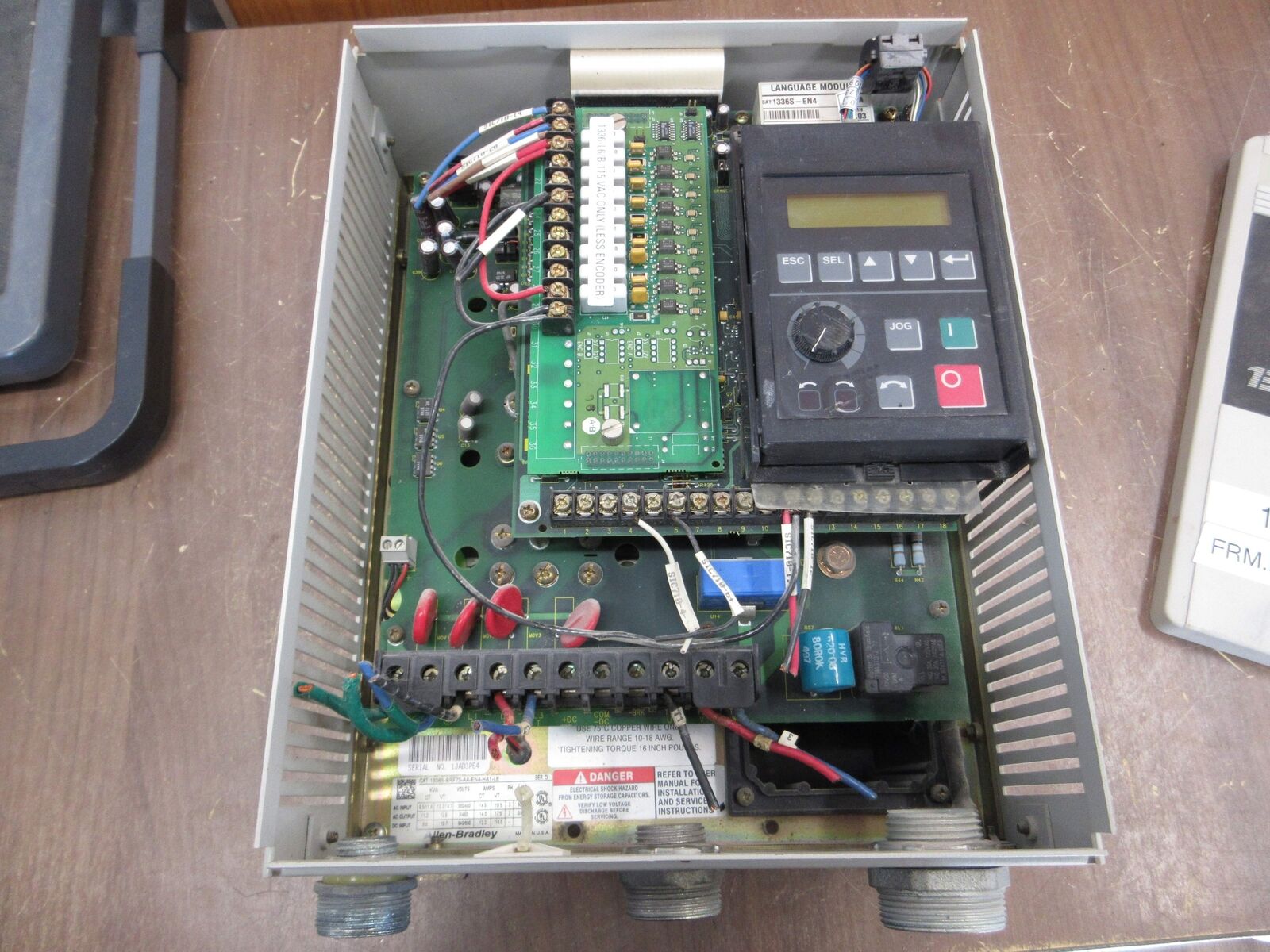 Allen-Bradley 1336 Plus AC Drive 1336S-BRF75-AA-EN4-HA1-L6 7.5HP Used