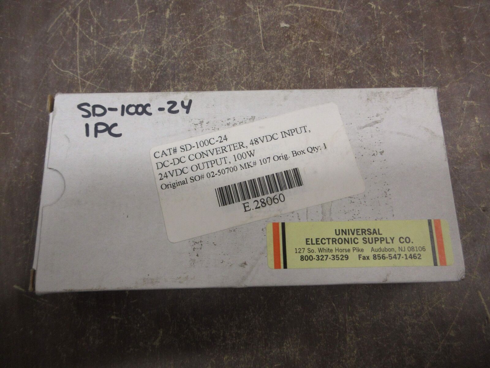 Mean Well DC-DC Converter SD-100C-24 Input: 48VDC 3A Output: 24VDC 4.2A