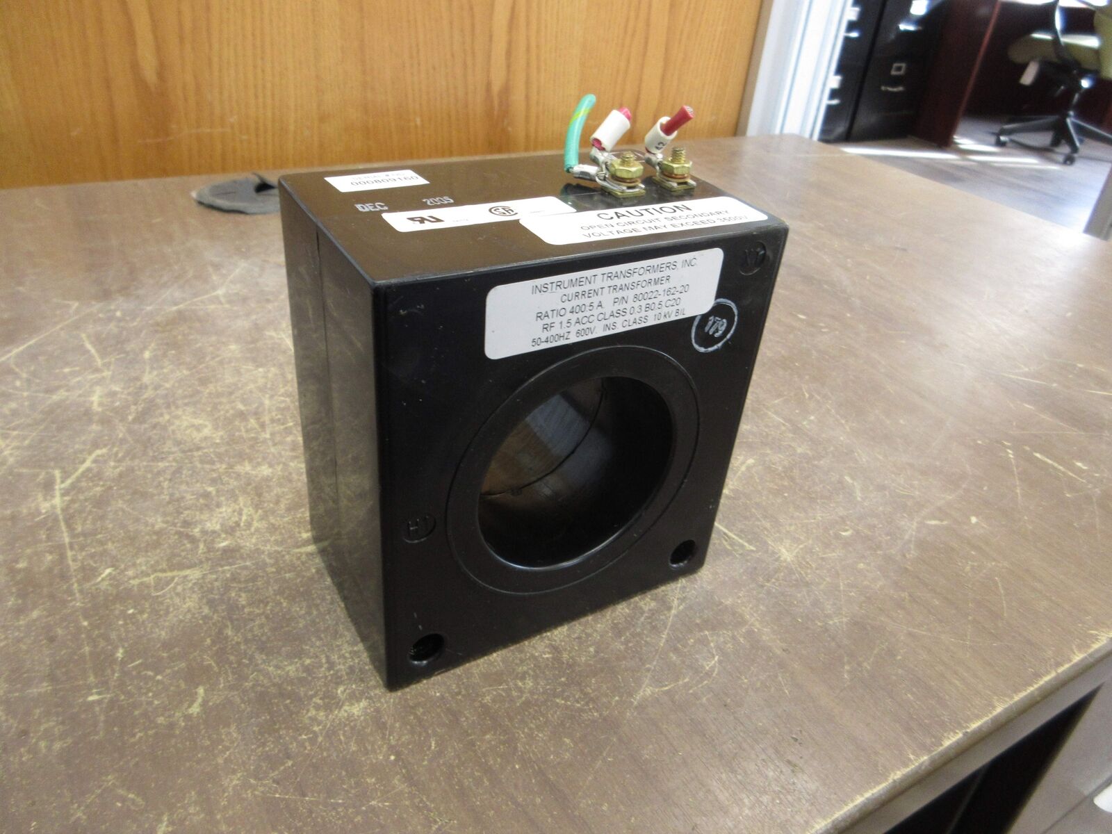 Instrument Transformers Current Transformer 80022-162-20 Ratio 400:5A 600V Used