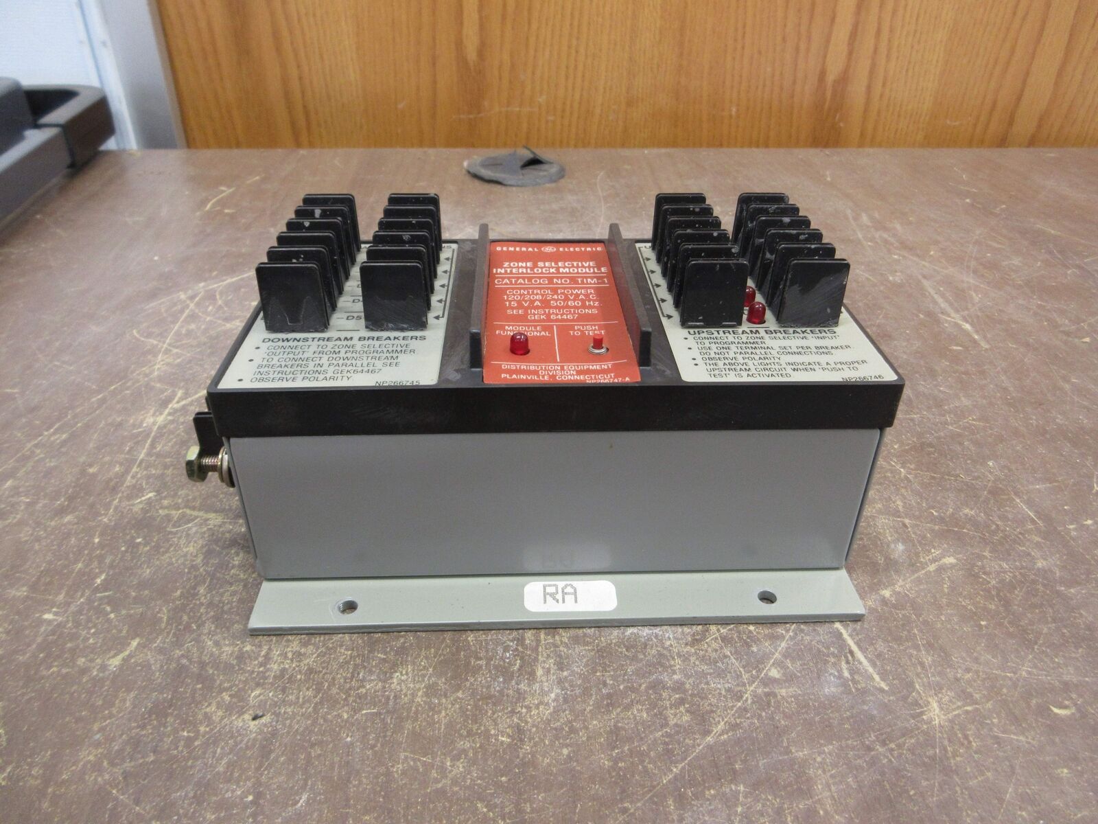 GE Zone Selective Interlock Module TIM-1 120/208/240V 15VA 50/60Hz Used