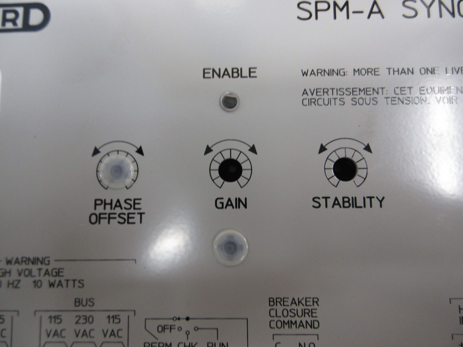 Woodward SPM-A Synchronizer 9907-028 Rev. D Used
