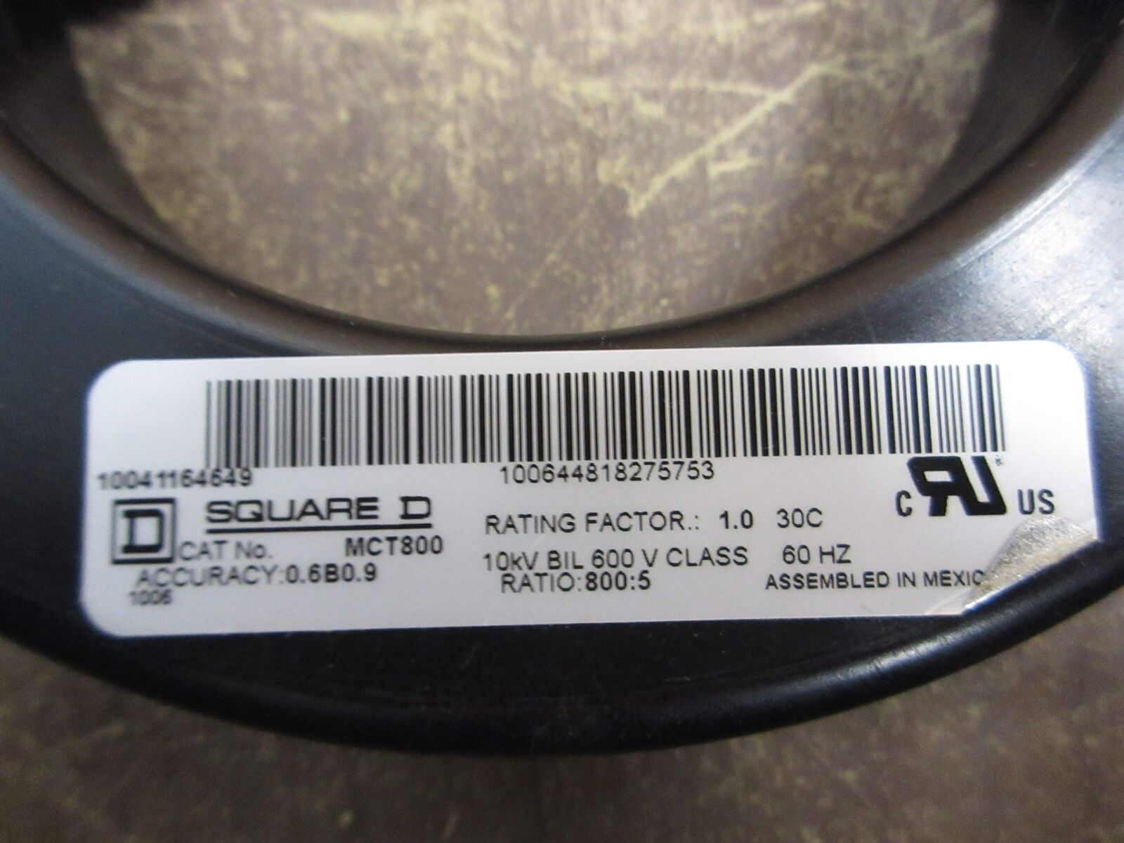 Schneider Electric Metering Current Transformer SMCT800 Ratio 800:5A 600V