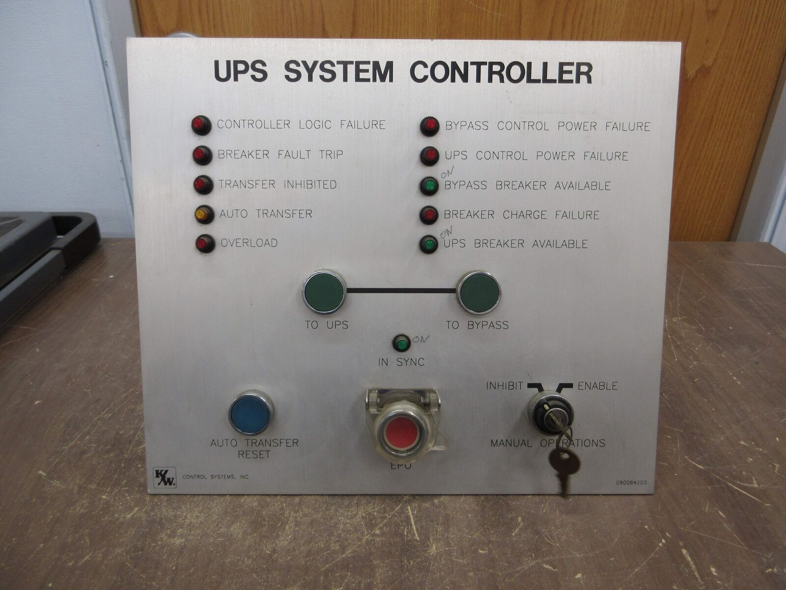 K/W Control Systems, Inc. UPS System Controller 090084200 Used